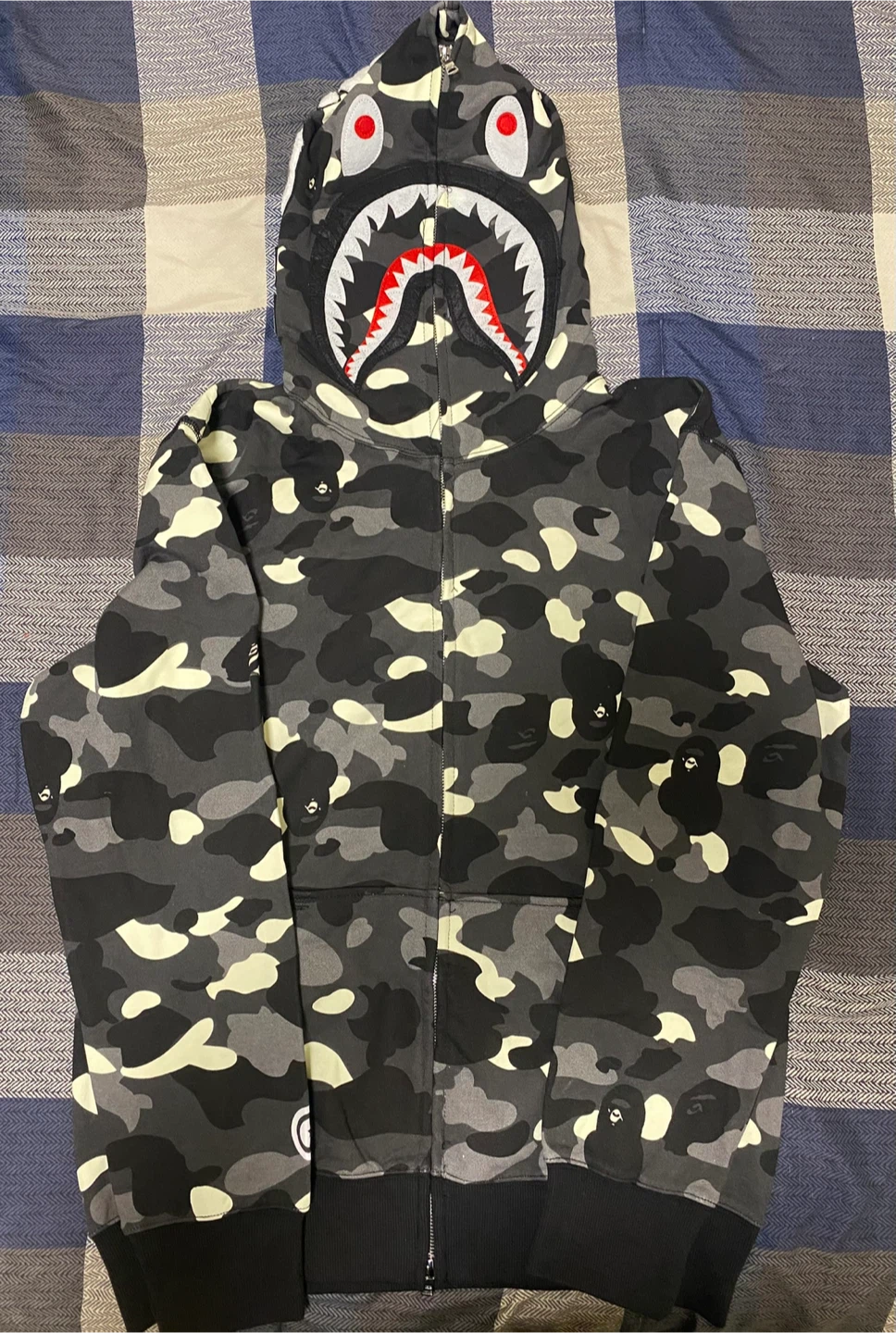 BAPE Shark Full Zip Hoodie Camo