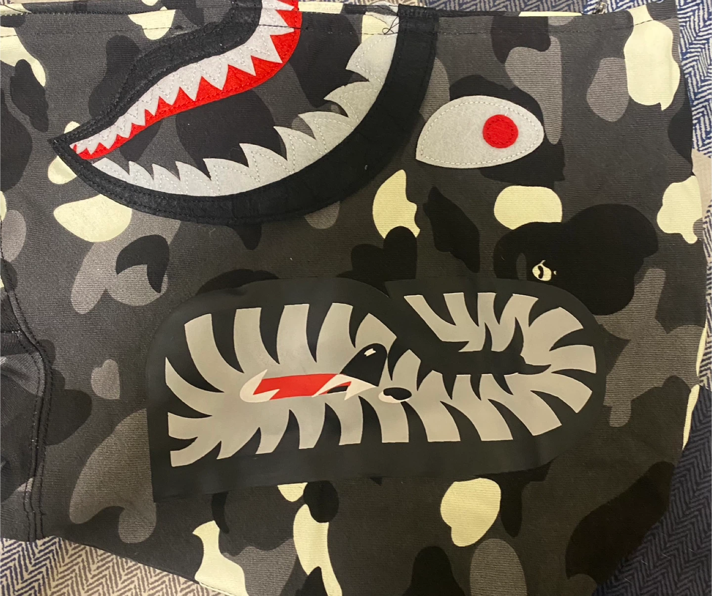BAPE Shark Full Zip Hoodie Camo - photo 4