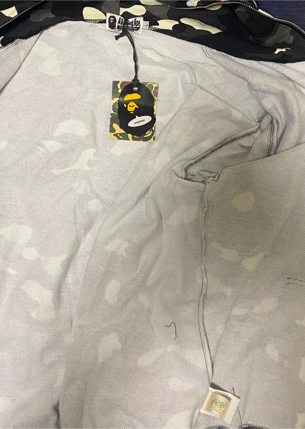 BAPE Shark Full Zip Hoodie Camo - photo 5