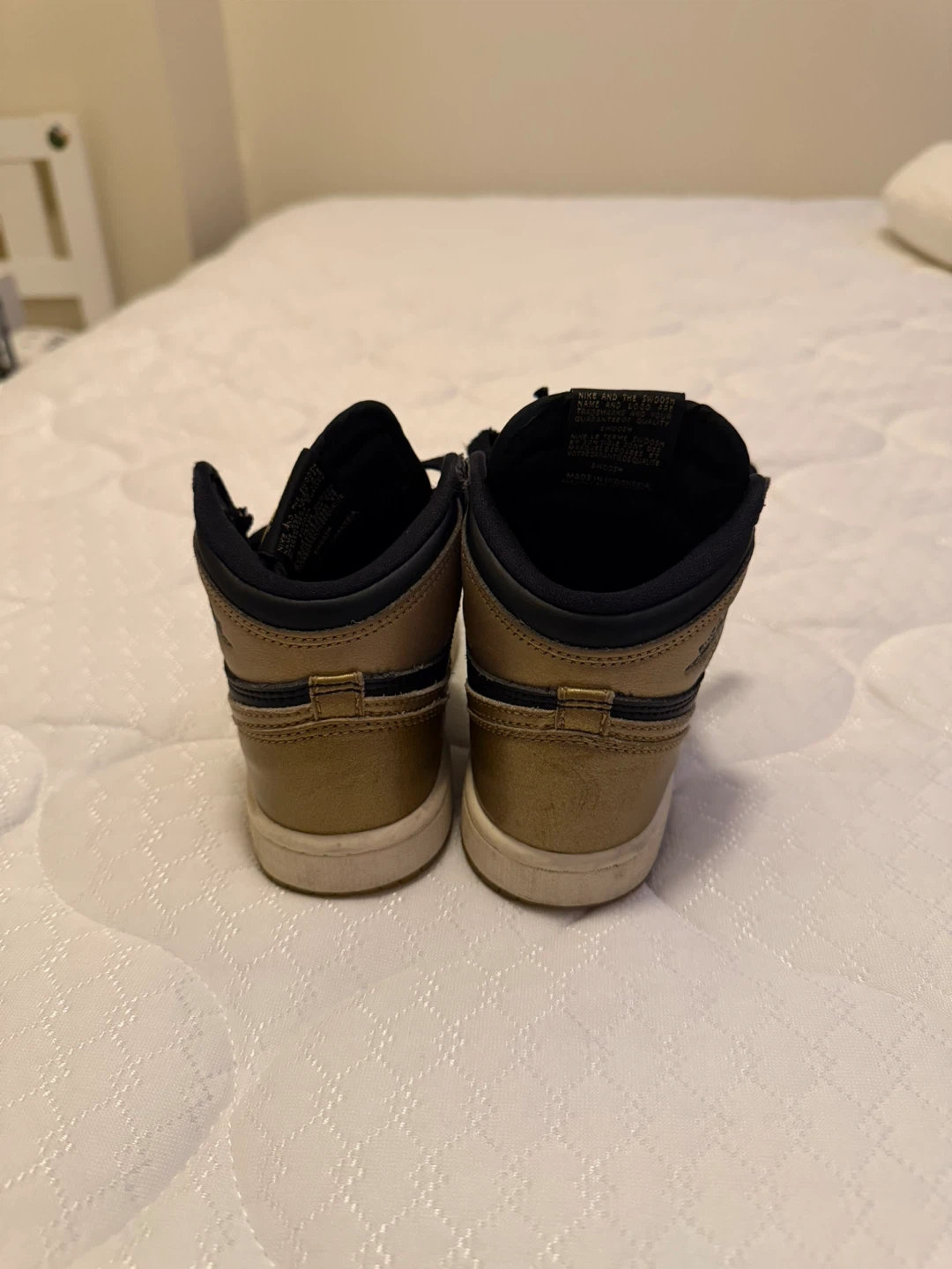 Nike Air Jordan 1 High Top Sneakers - Black & Gold