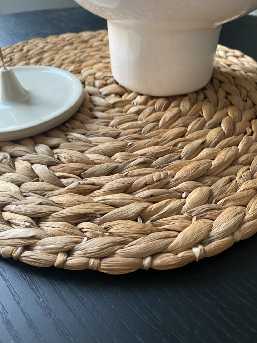 Woven Rattan Decorative Mat - photo 2