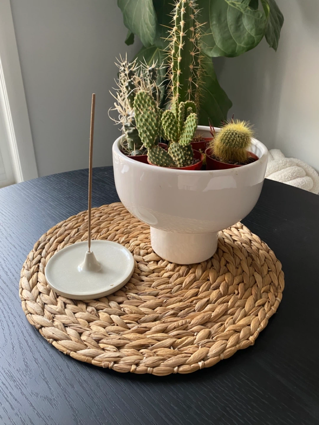Woven Rattan Decorative Mat