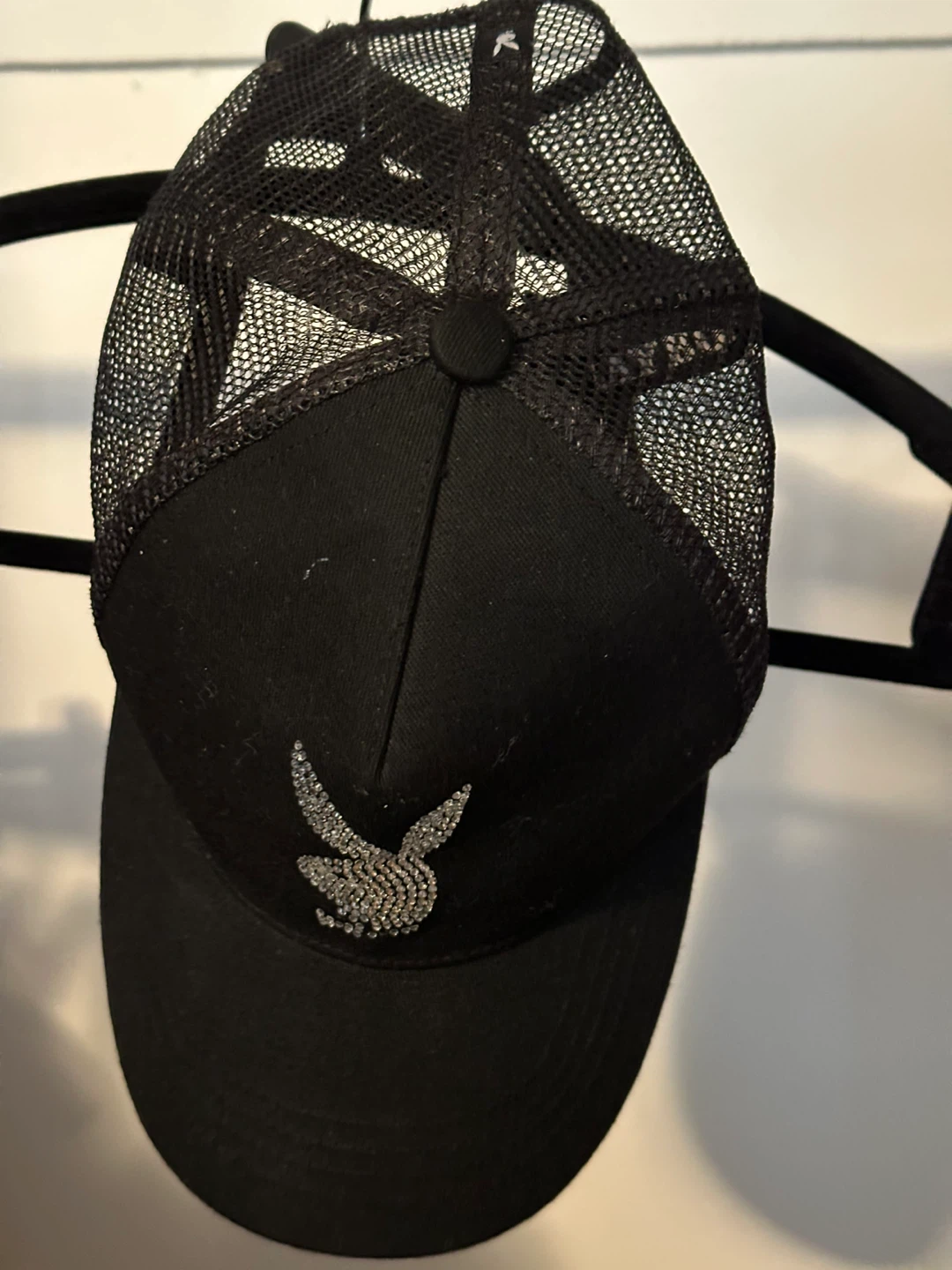 Playboy Black Mesh Trucker Hat - photo 2