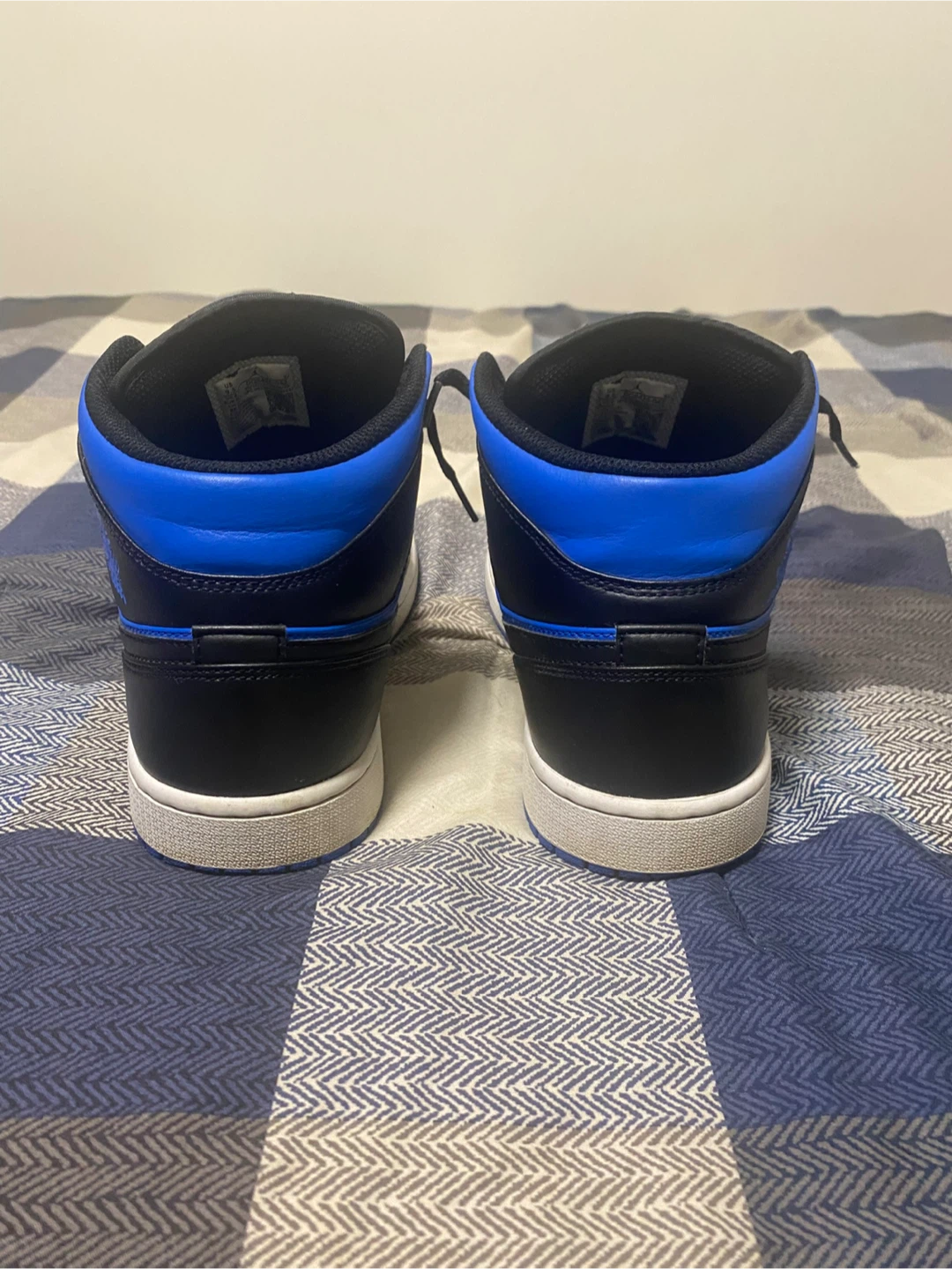 Air Jordan 1 Mid SE Black Royal Blue Shoes - photo 4