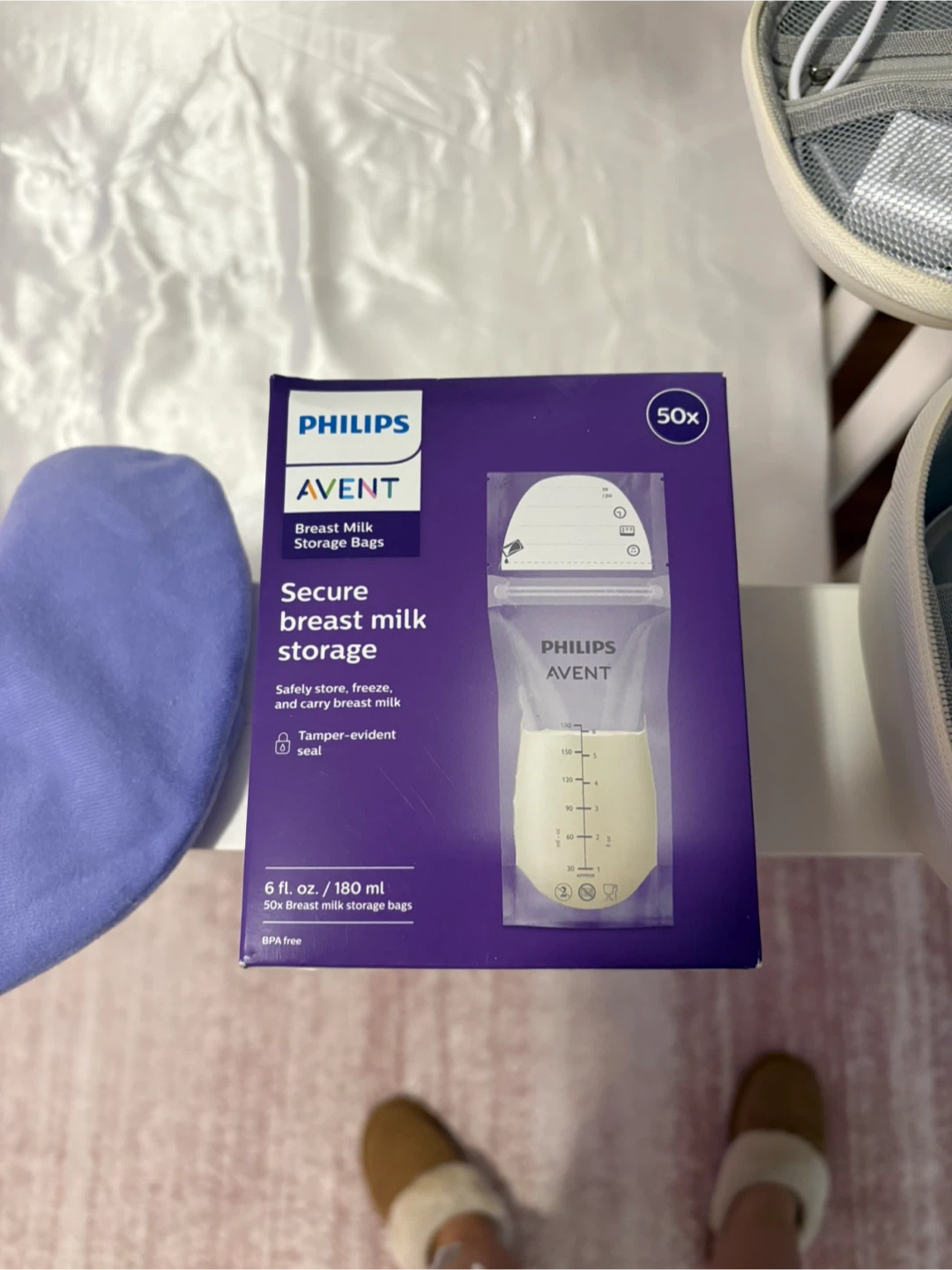 Philips Avent Secure Breast Milk Storage Bags - 50 Count