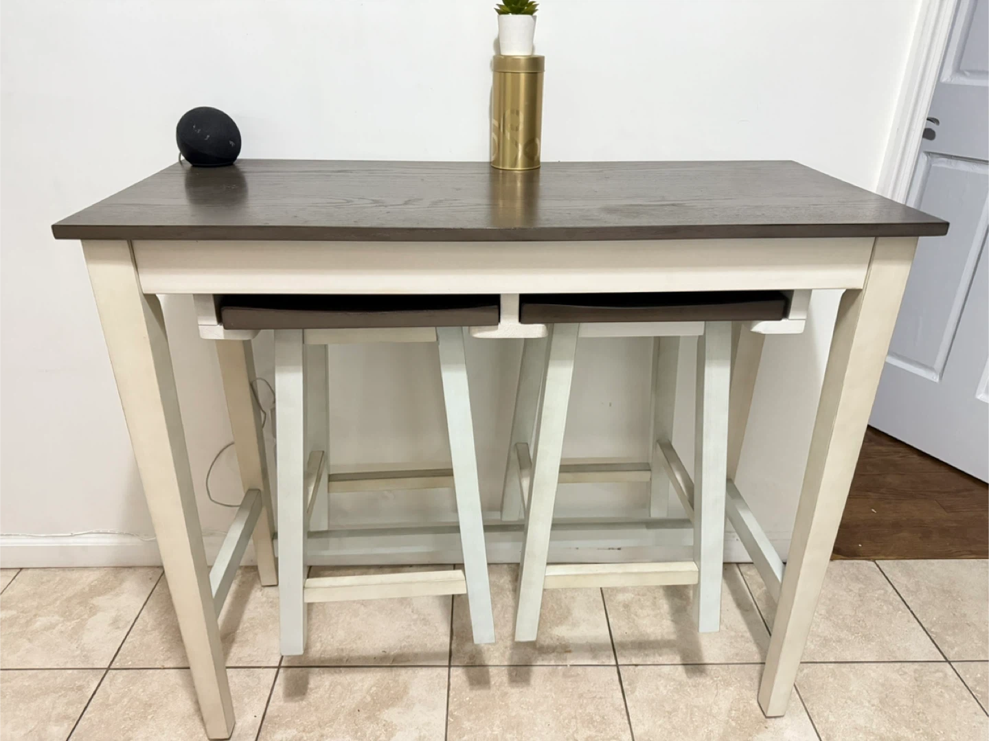 Beachcrest Home Arianna 2-Person Counter Height Dining Set