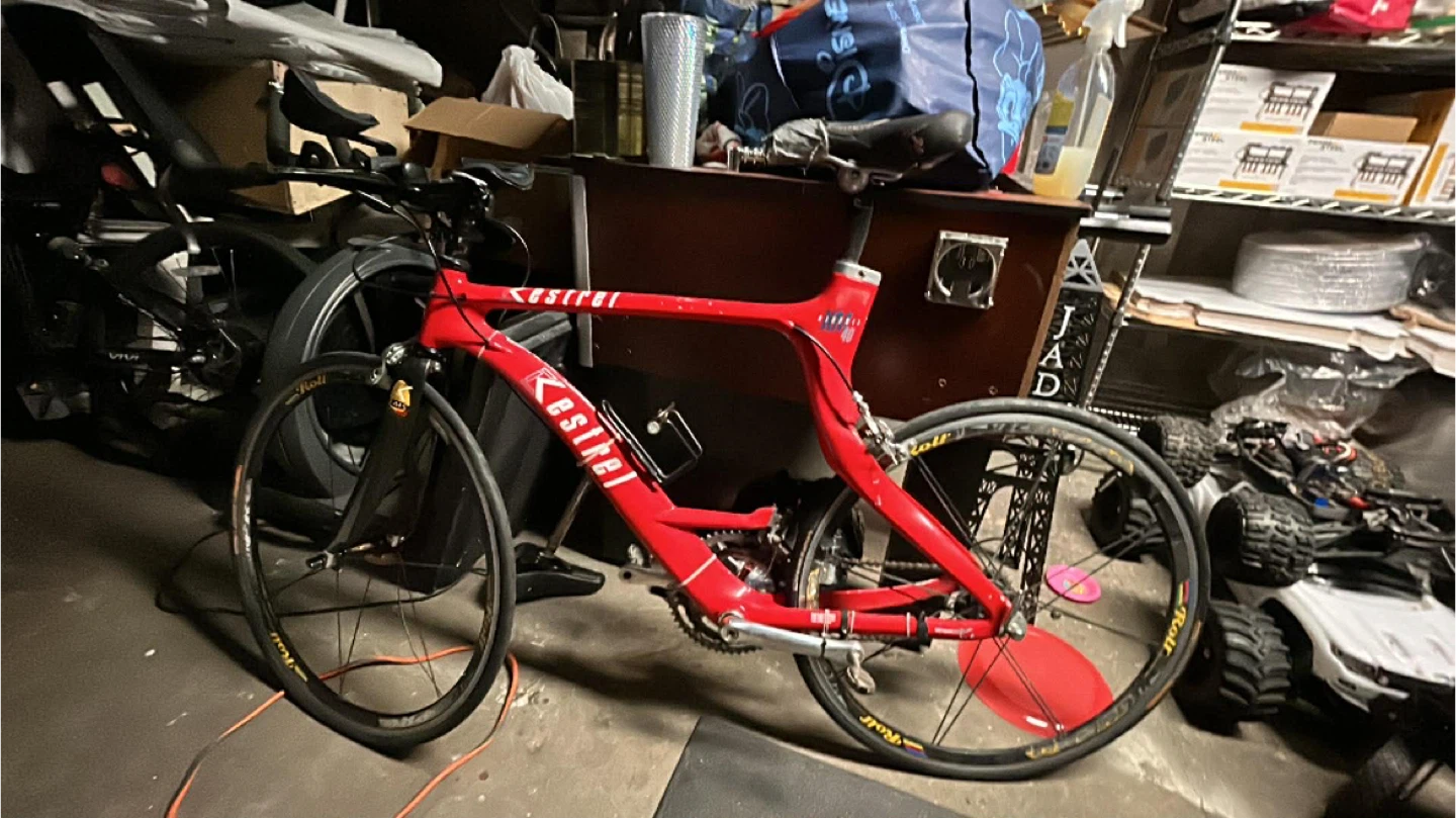 Kestrel Red Carbon Fiber Triathlon Bike