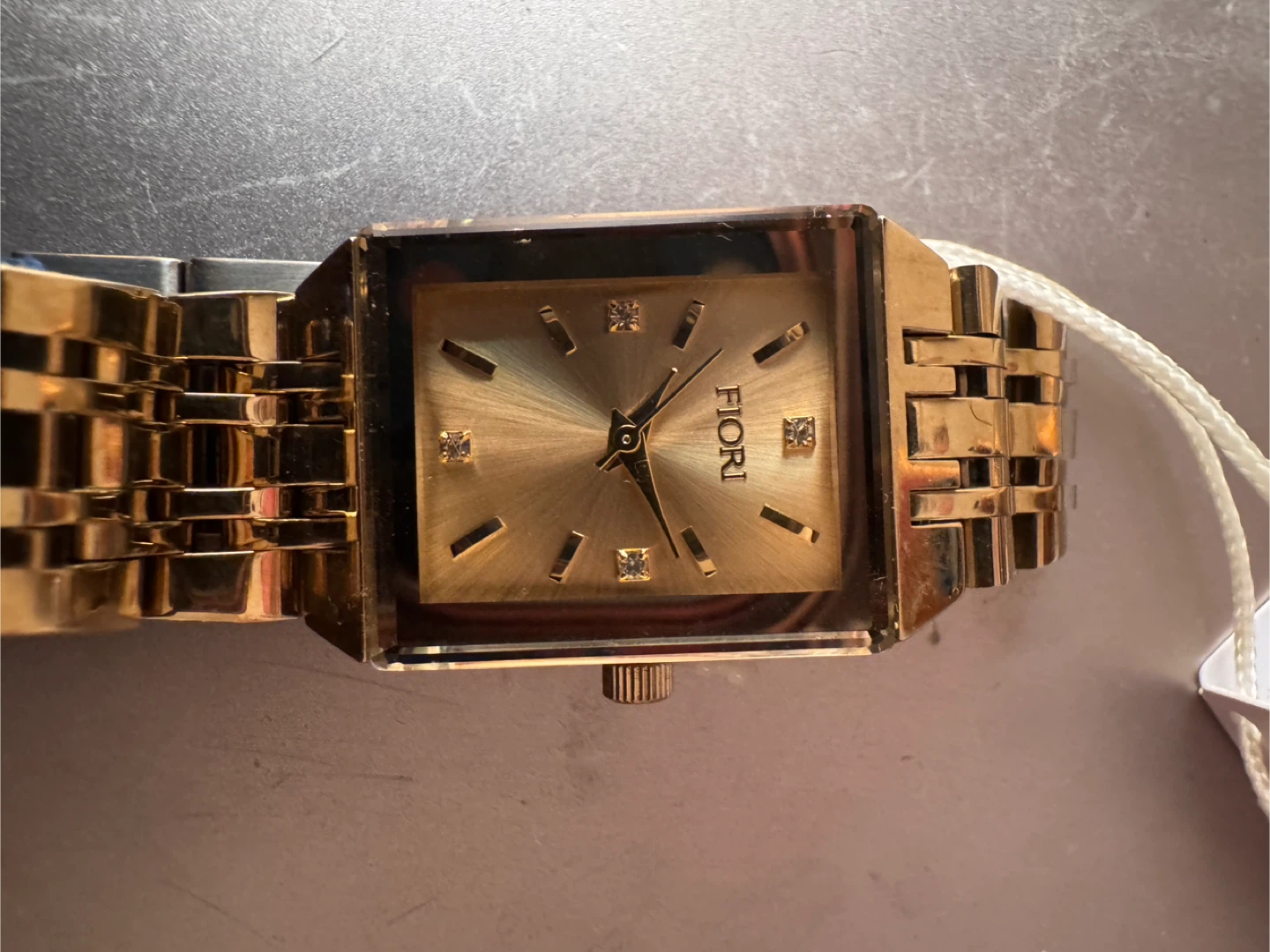 Fiori Gold-Tone Rectangular Women's Watch - photo 4