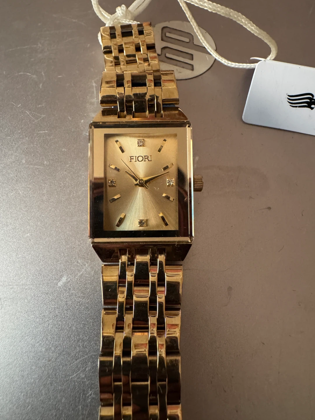 Fiori Gold-Tone Rectangular Women's Watch - photo 2