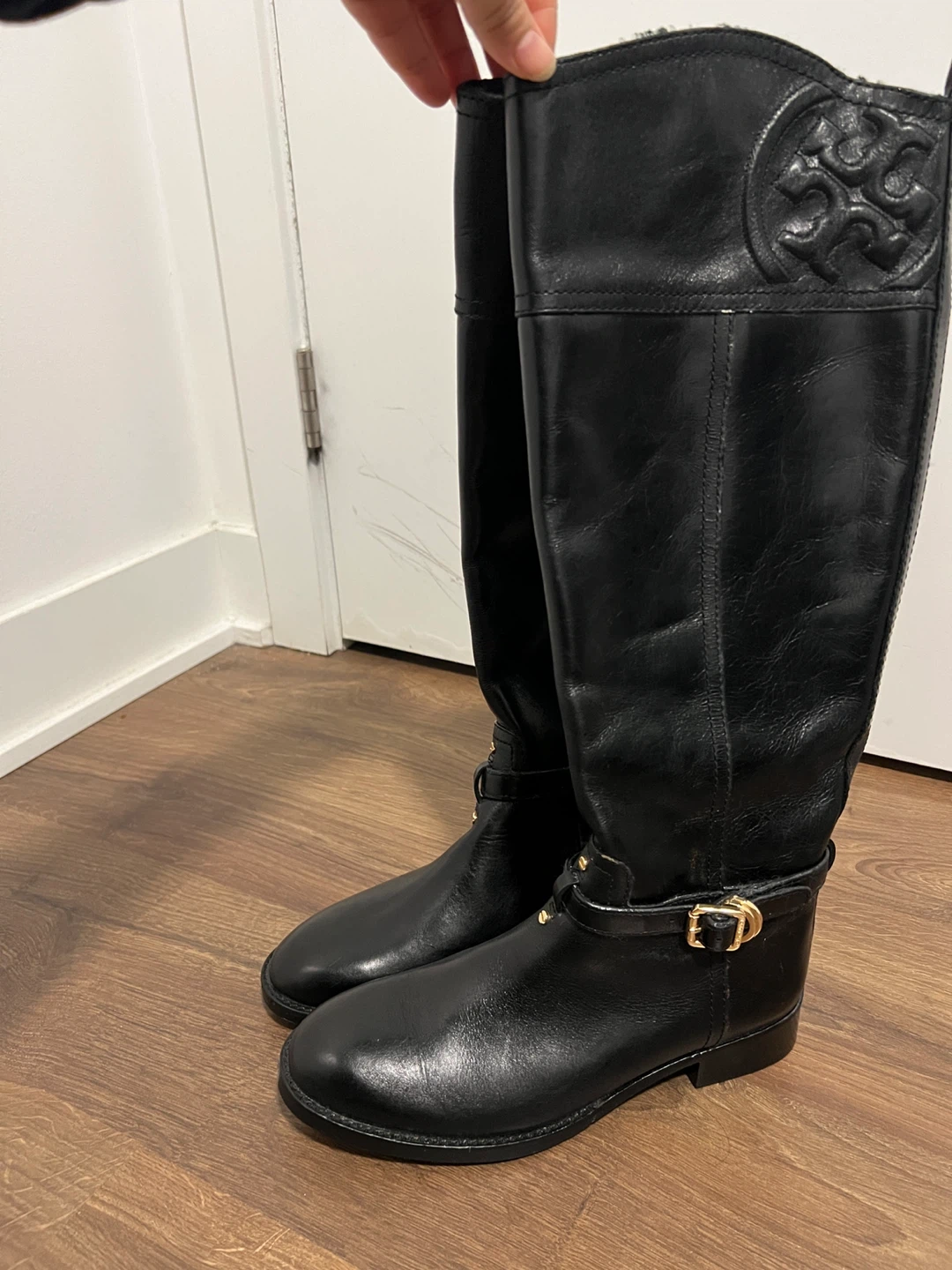 Tory Burch Black Leather Riding Boots - photo 5