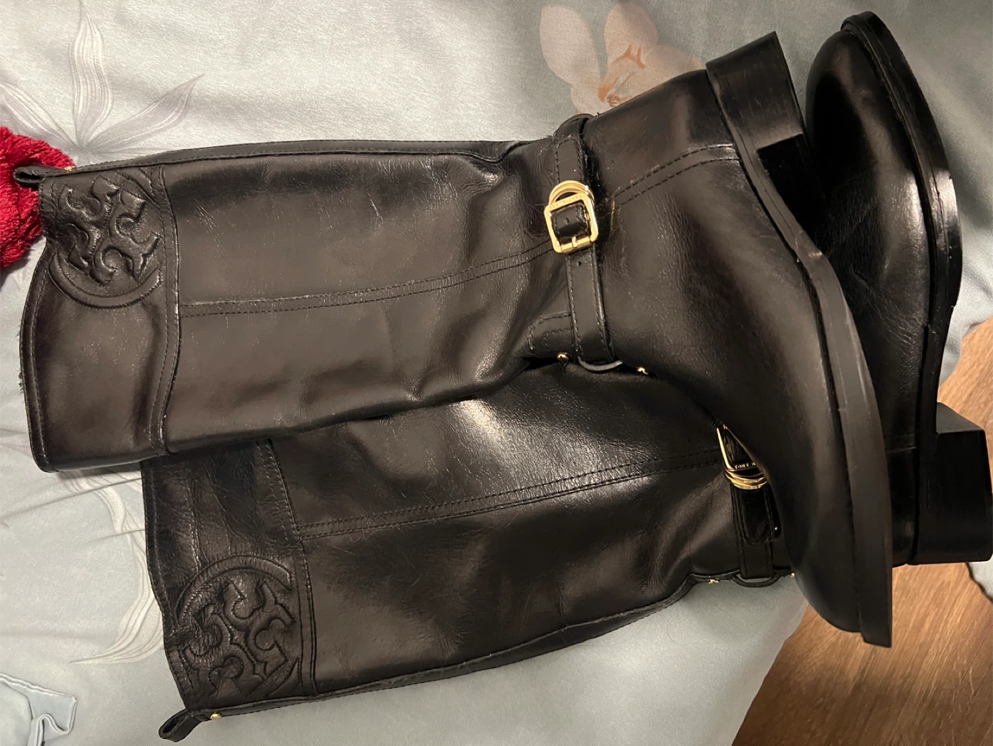 Tory Burch Black Leather Riding Boots - photo 2