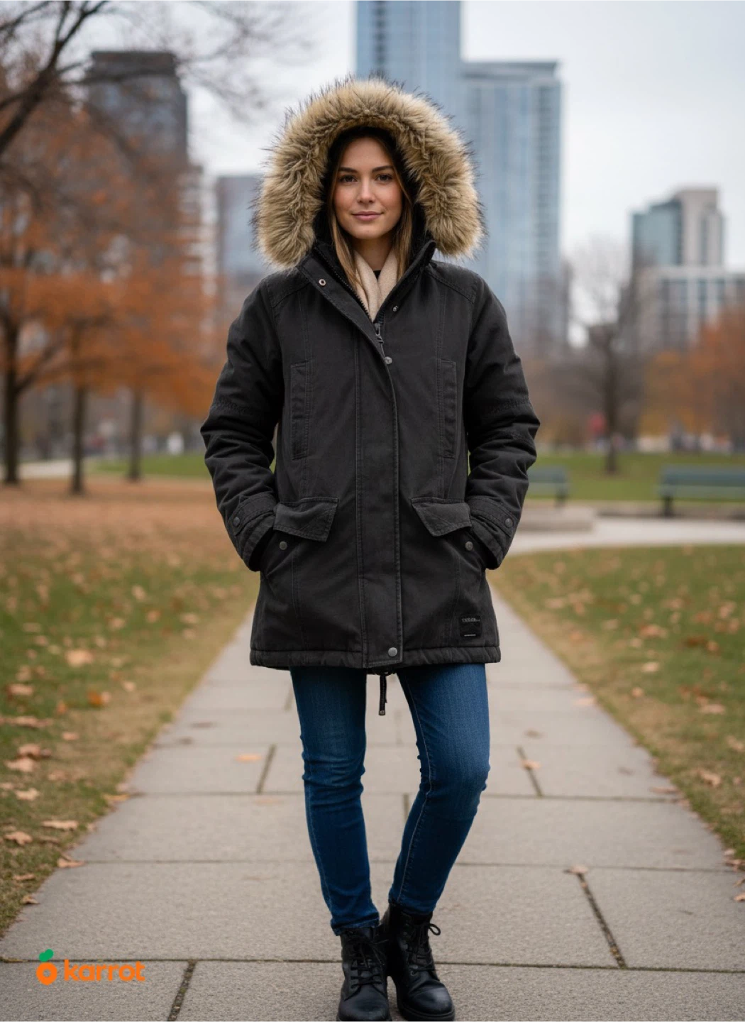Golden by TNA Larsen Parka - Size Small