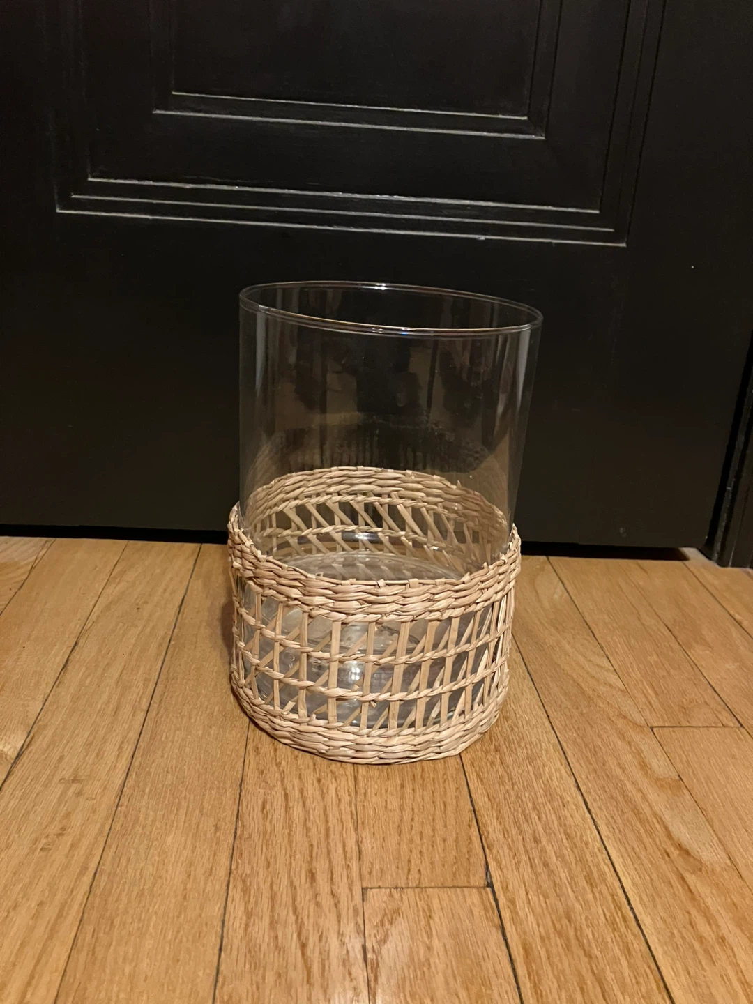 Woven Basket Candle Holder