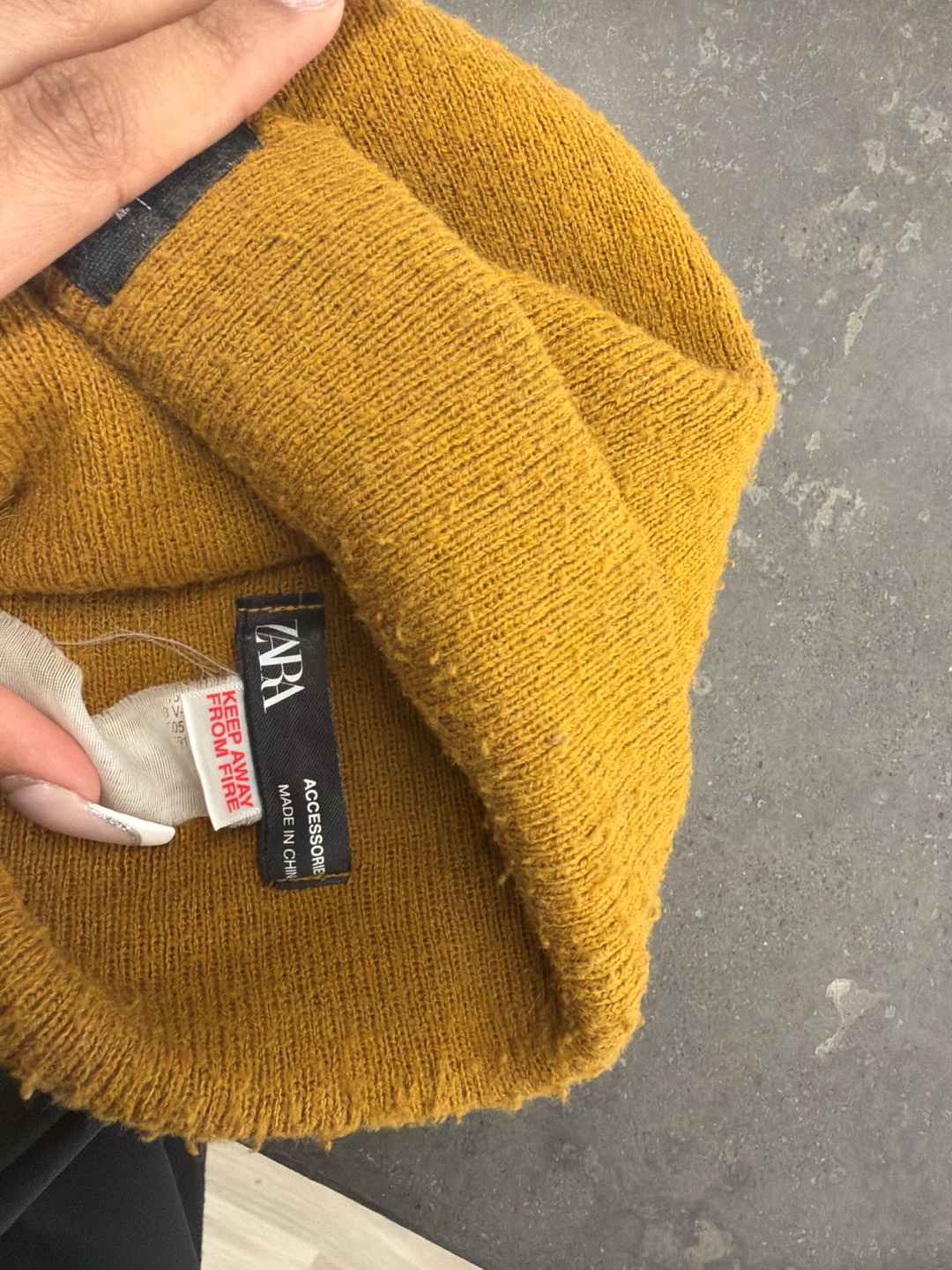 Zara Mustard Yellow Beanie - photo 3