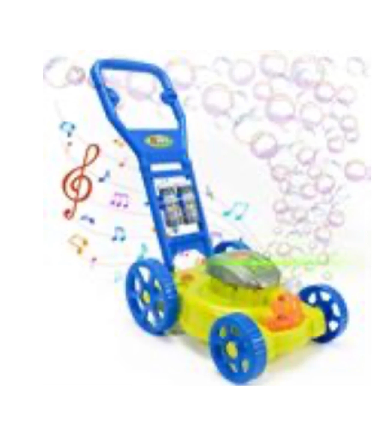Kids Musical Bubble Lawn Mower Toy original packing