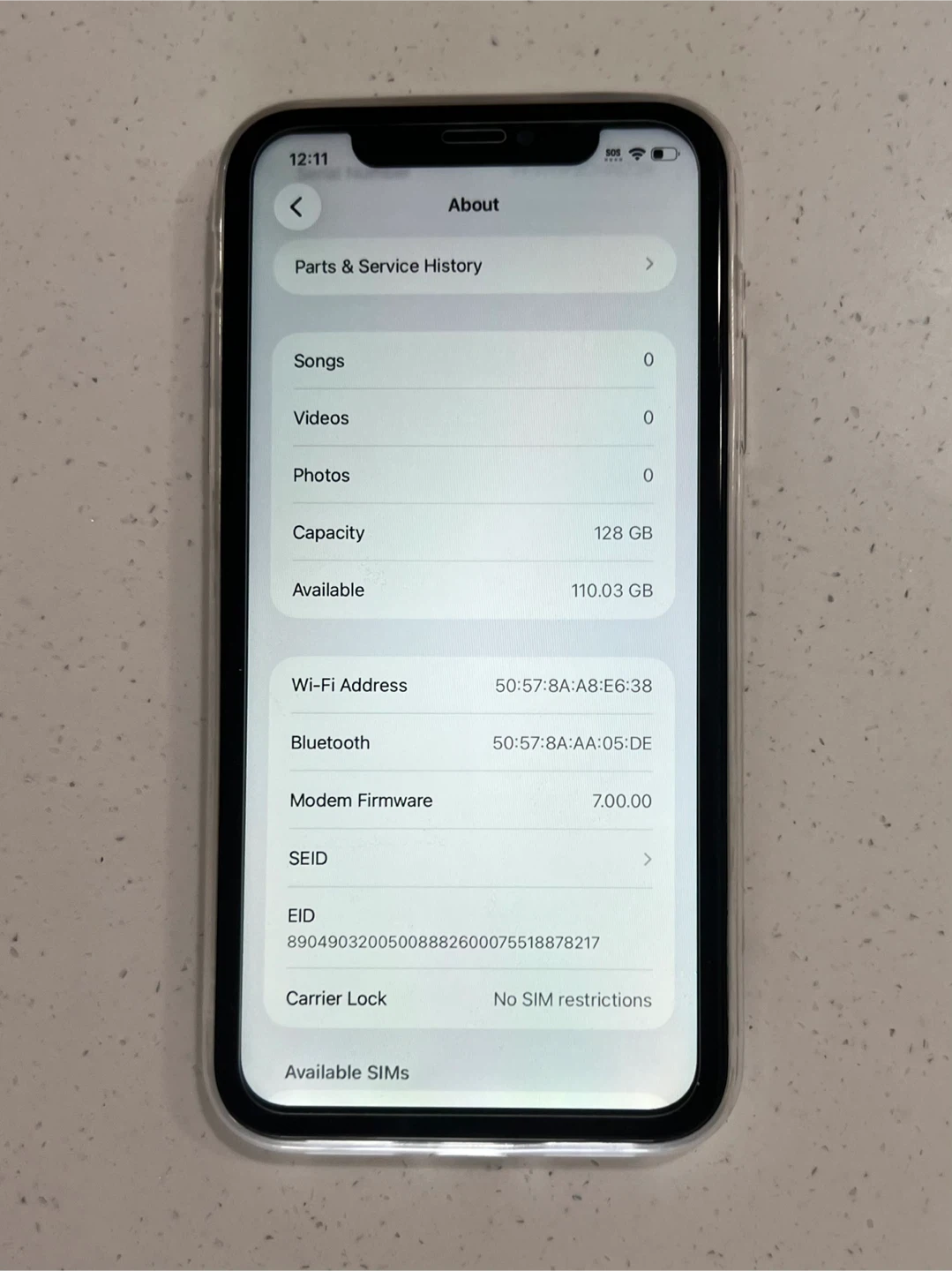 iPhone 11 99% 128GB - White, Refurbished - photo 2