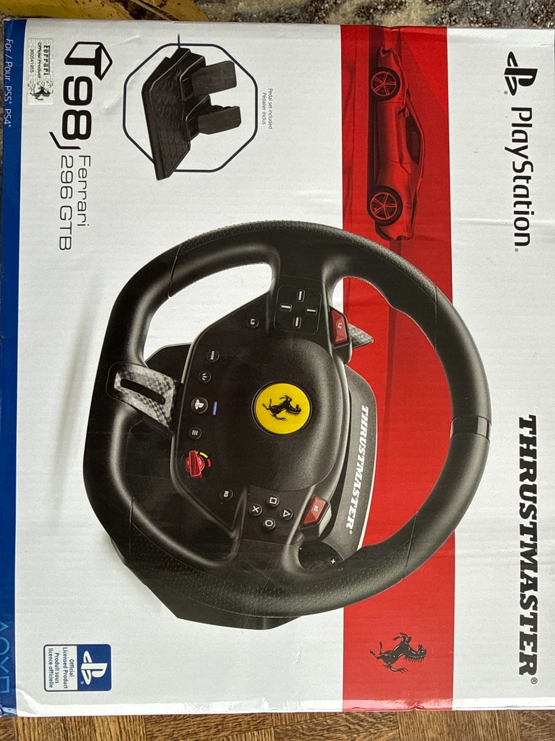Thrustmaster Ferrari 296 GTB Racing Wheel for PS5/PS4