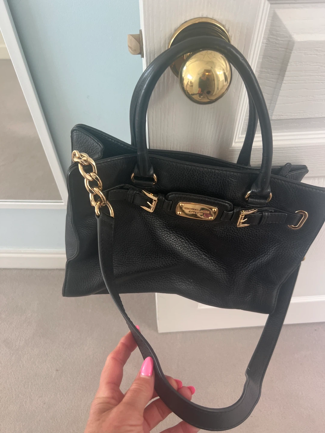 Michael Kors Black Leather Purse/Tote Bag - photo 2