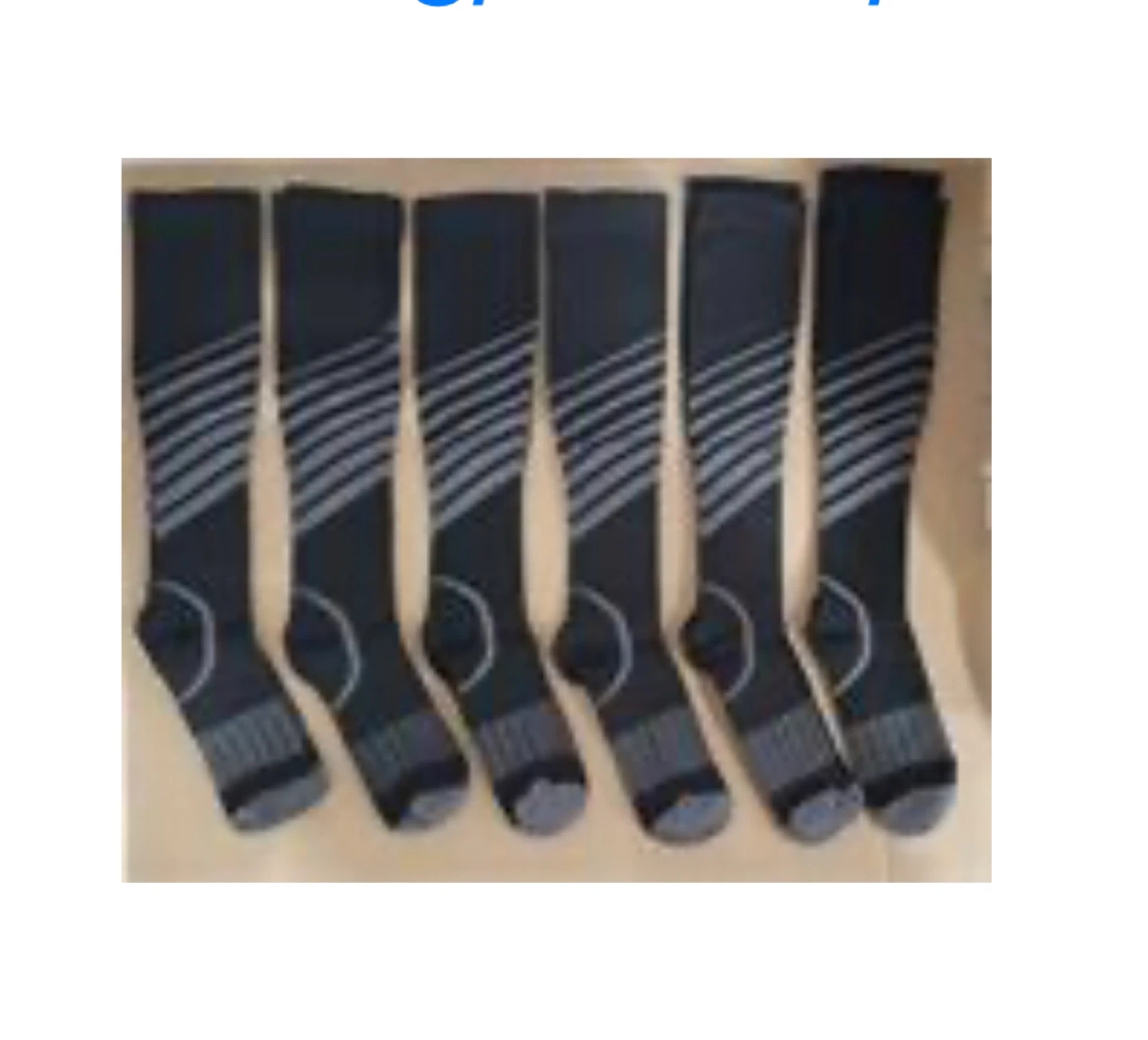 S/M  high knee Socks - 6 Pair Pack