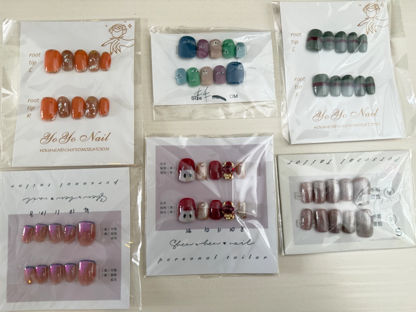 Assorted Press-On Nails - Various Designs & Sizes - photo 2