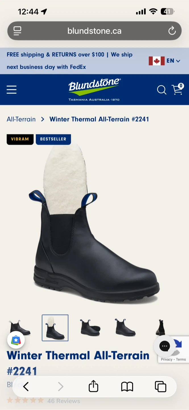 Blundstone Winter Thermal All-Terrain #2241 Boots - Black - photo 2