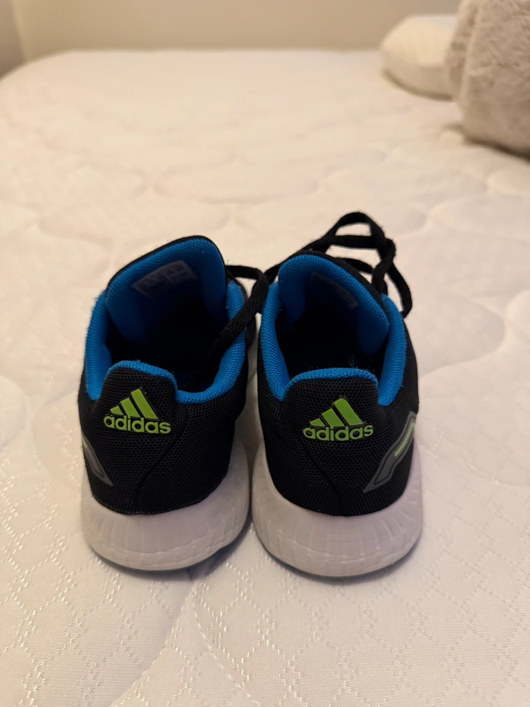 Adidas Kids Running Shoes Black Blue Green - photo 2
