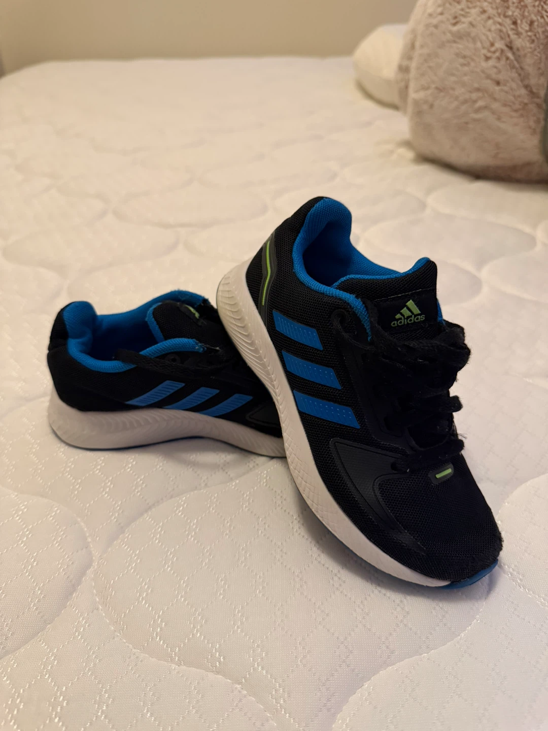 Adidas Kids Running Shoes Black Blue Green