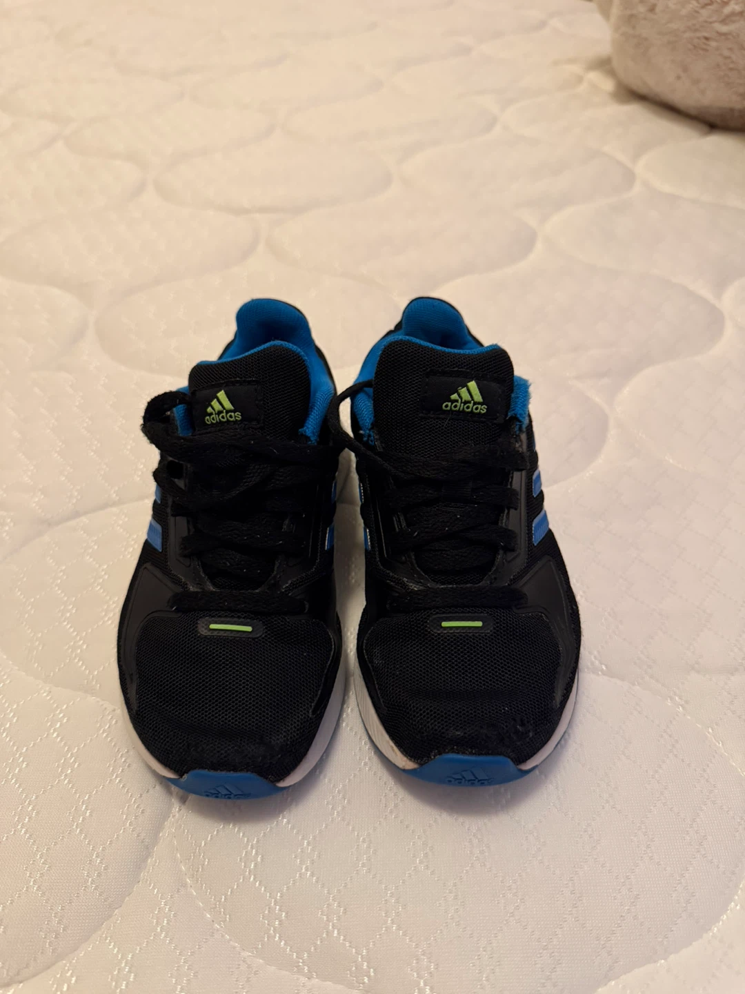 Adidas Kids Running Shoes Black Blue Green - photo 4