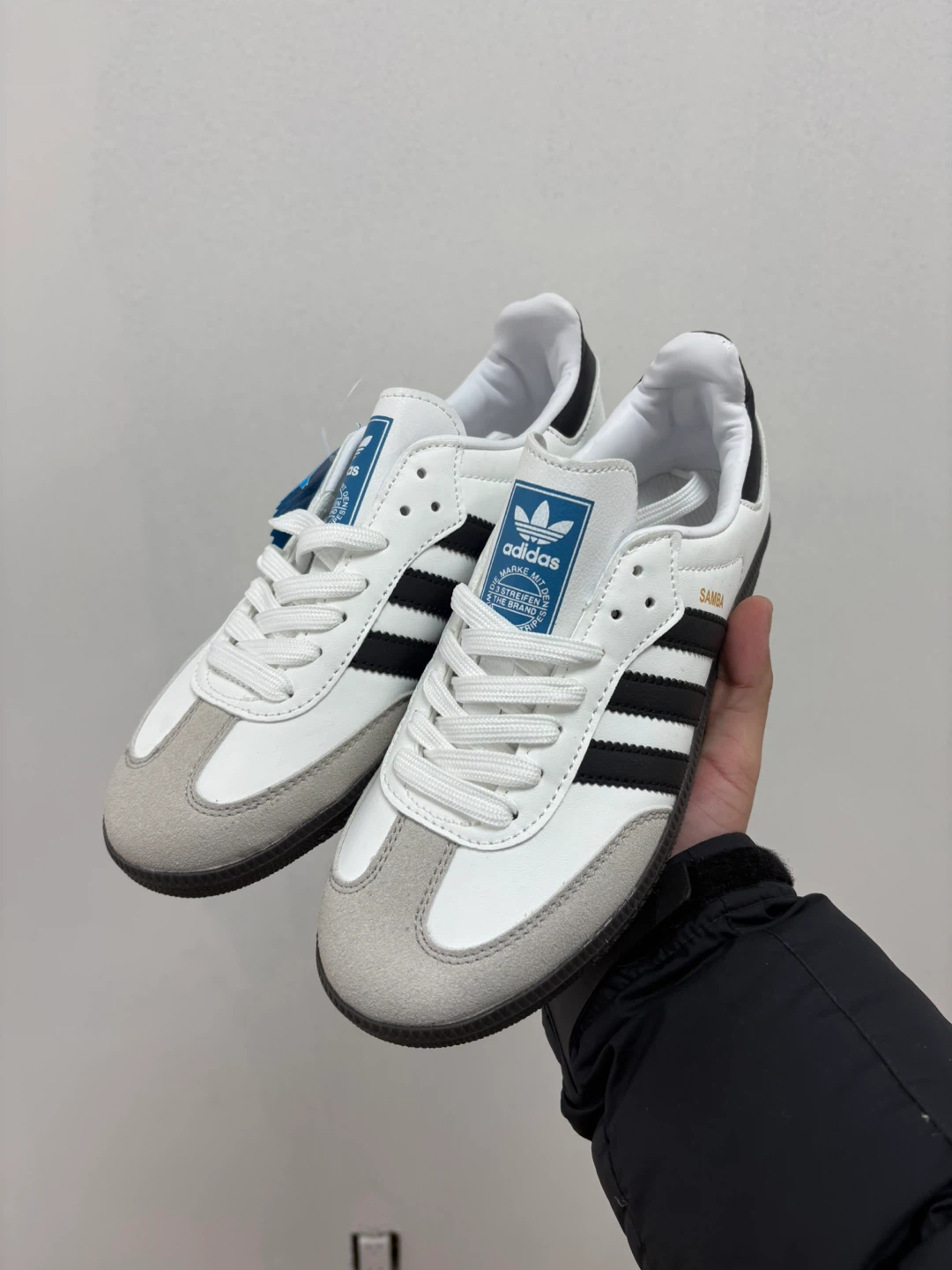 Adidas Samba Shoes - White/Black, Size 6