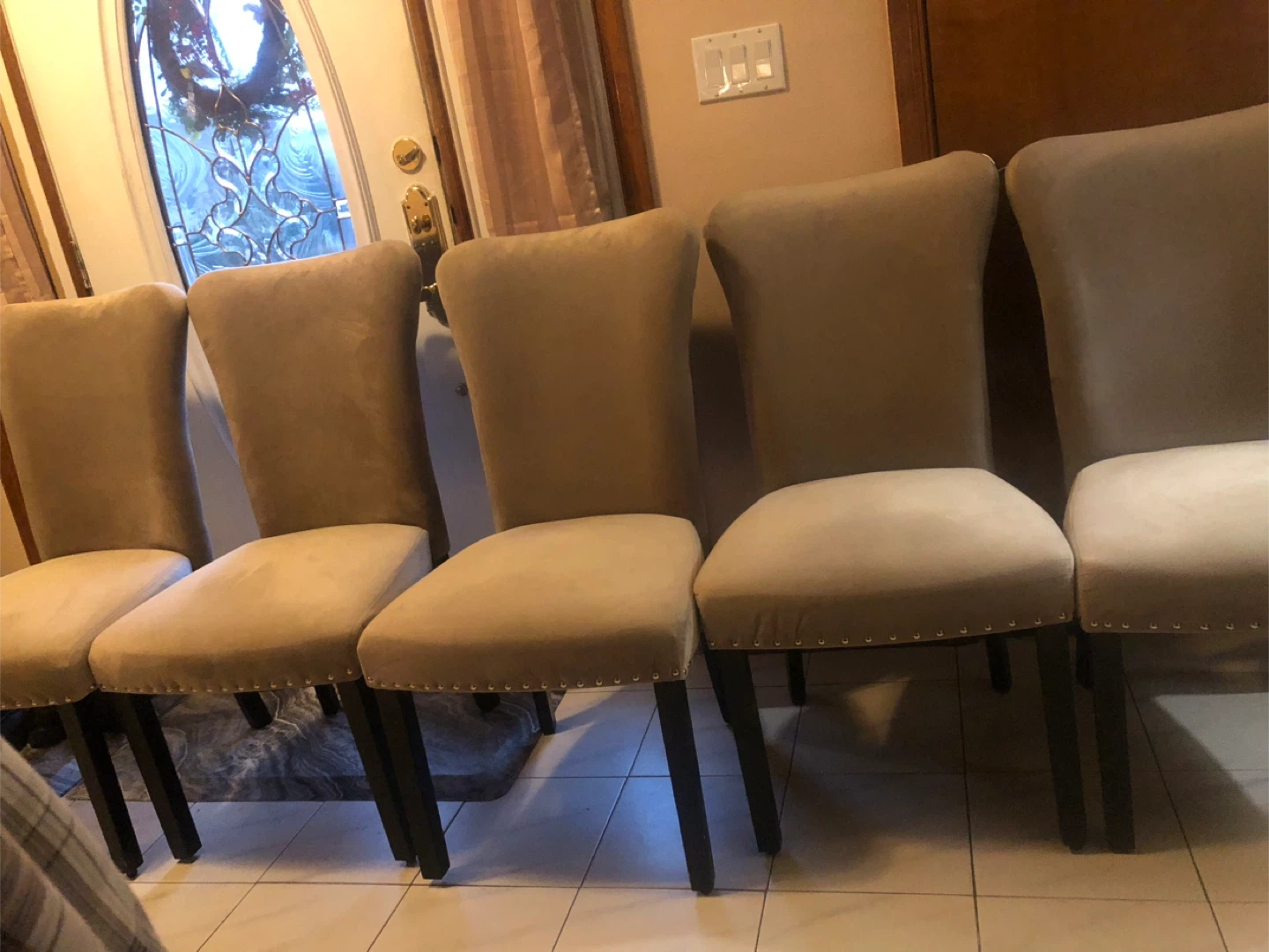 Set of 5 Upholstered Dining Chairs - photo 4