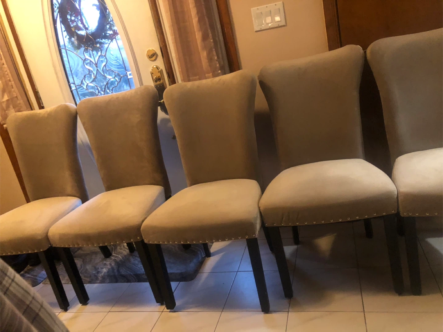 Set of 5 Upholstered Dining Chairs - photo 3