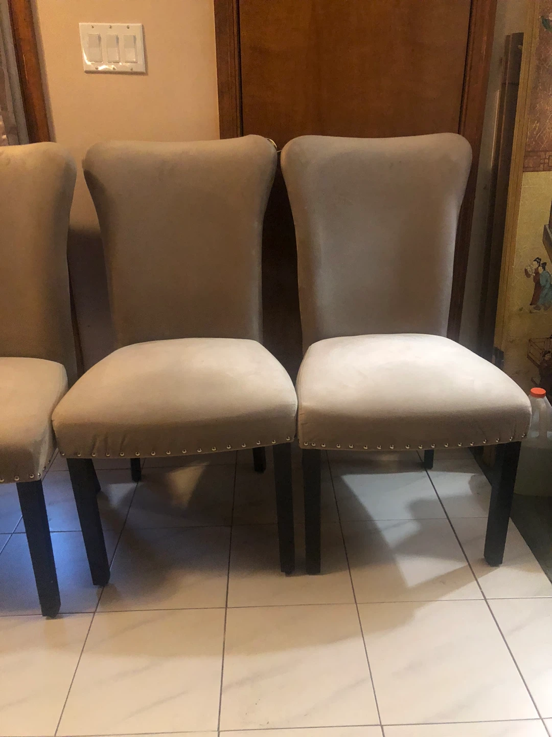 Set of 5 Upholstered Dining Chairs - photo 2