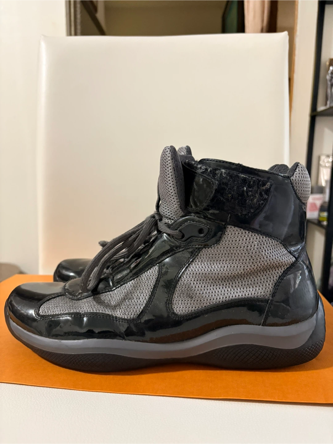 Prada America’s Cup High-Top Sneakers - photo 4