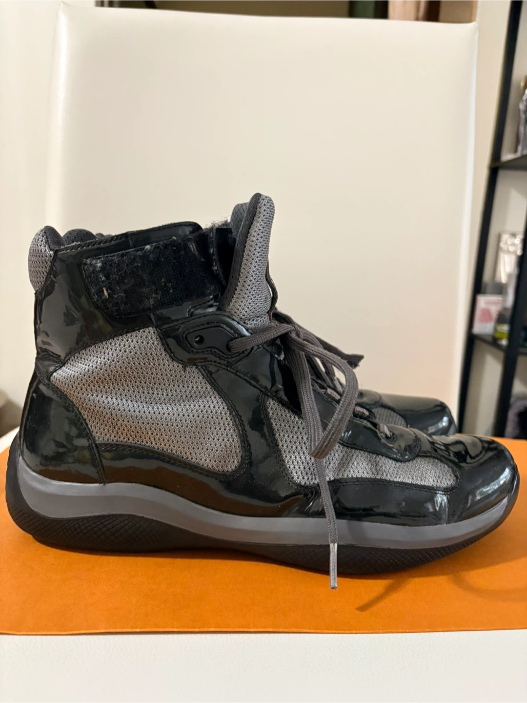 Prada America’s Cup High-Top Sneakers - photo 2