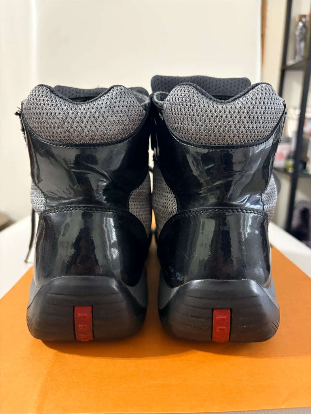 Prada America’s Cup High-Top Sneakers - photo 3