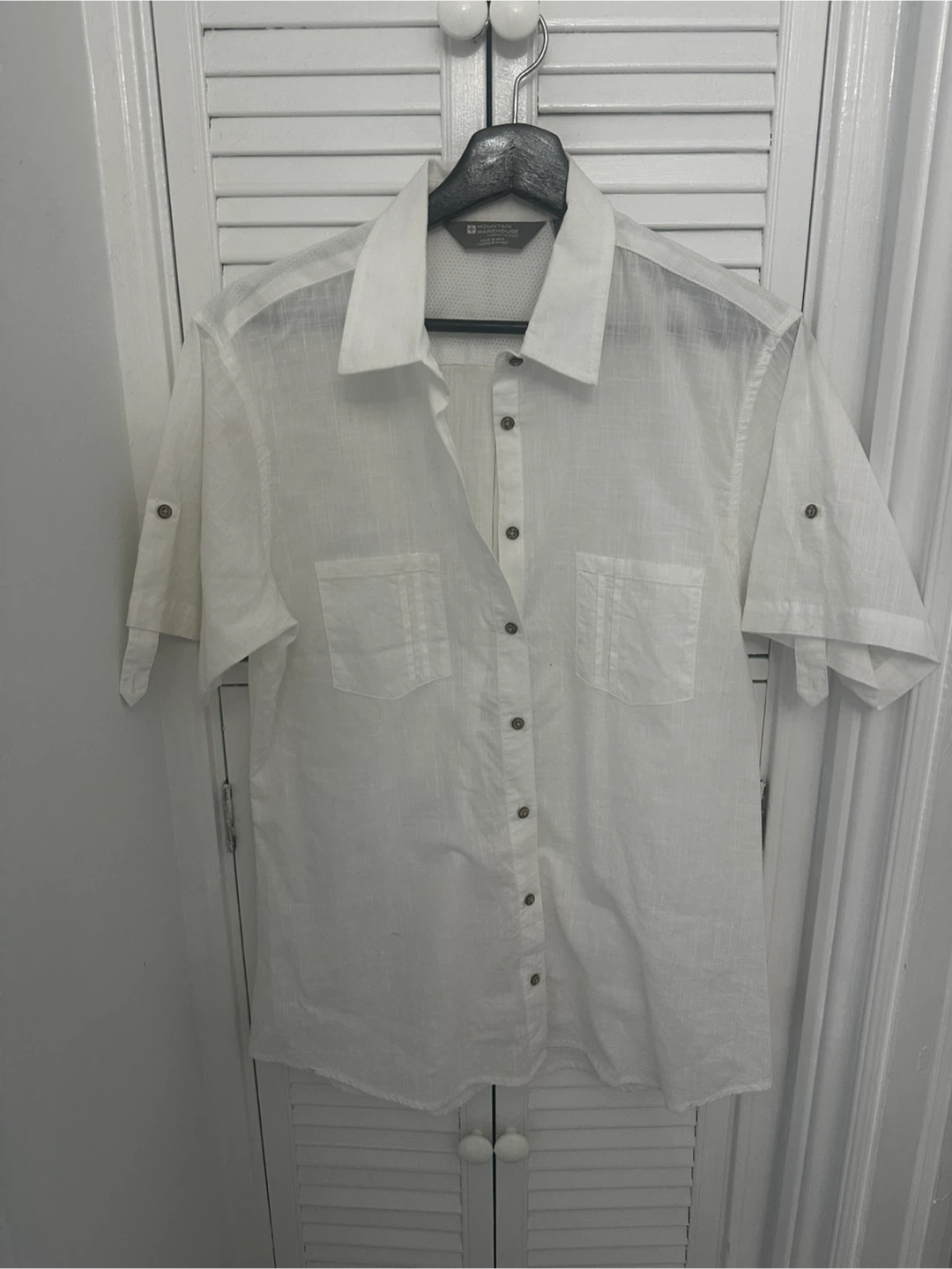 Mountain Warehouse White Short Sleeve Button-Up Shirt