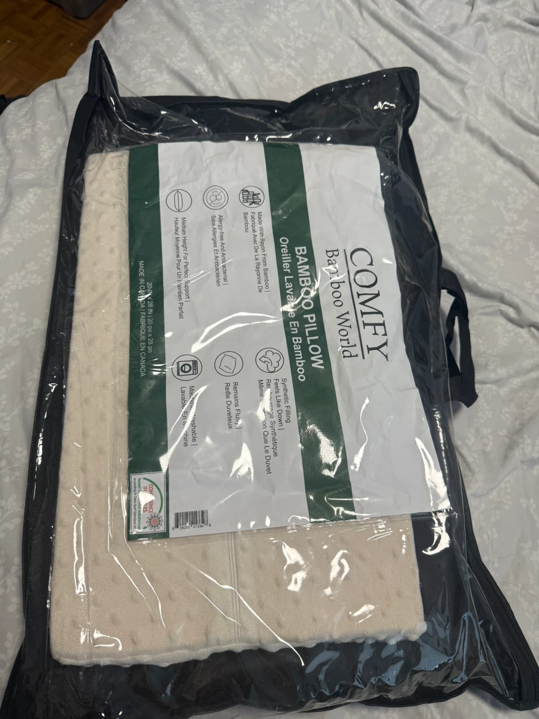 COSY Bamboo World Bamboo Pillow 20" x 28" - photo 4