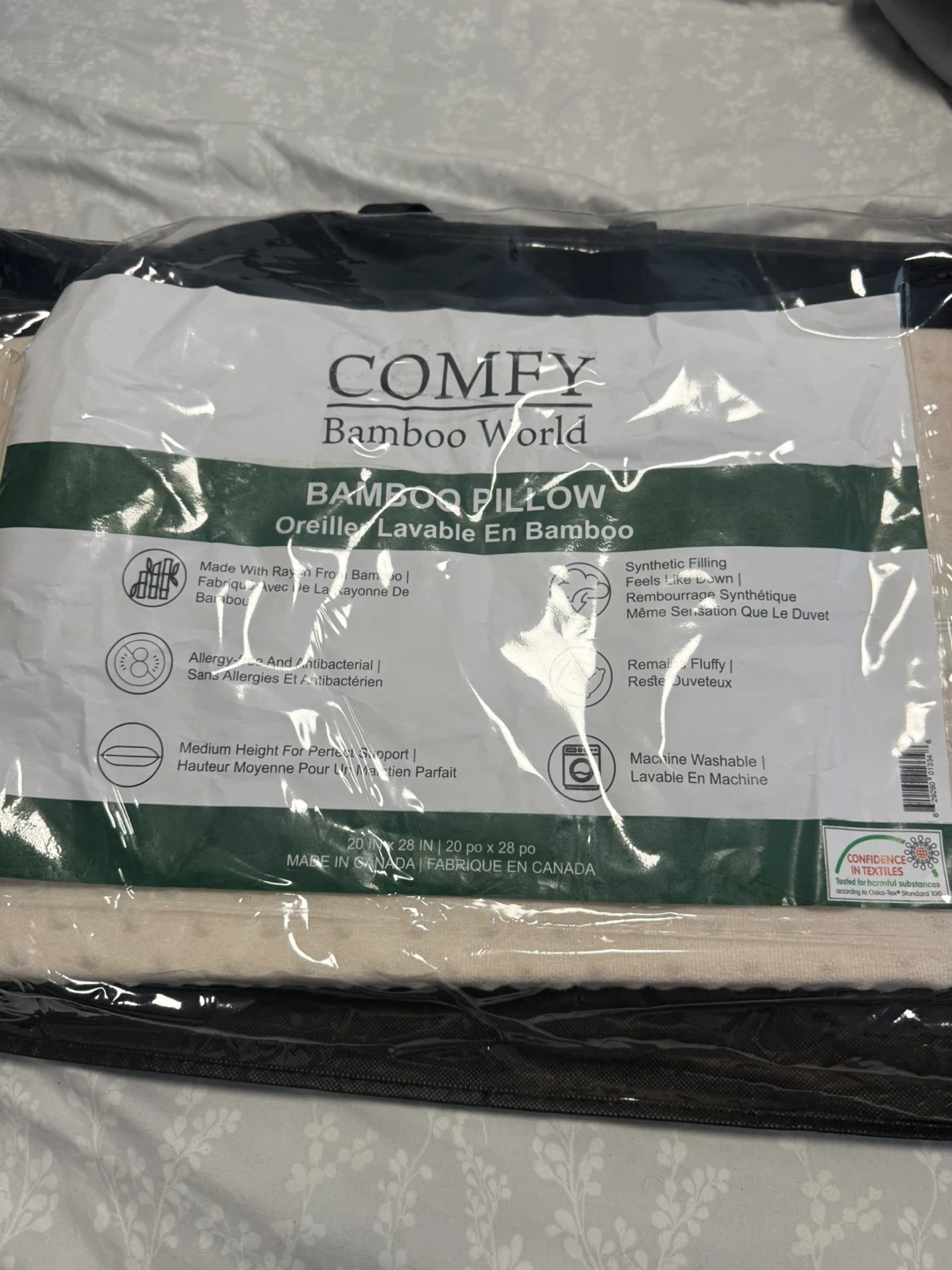 COSY Bamboo World Bamboo Pillow 20" x 28"