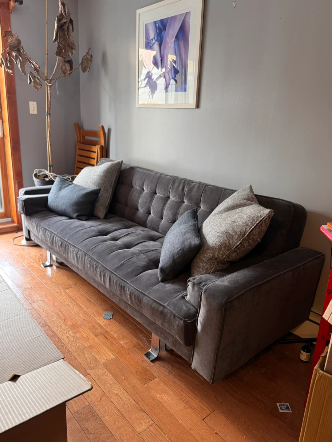 Green Tufted Sofa Bed - photo 3