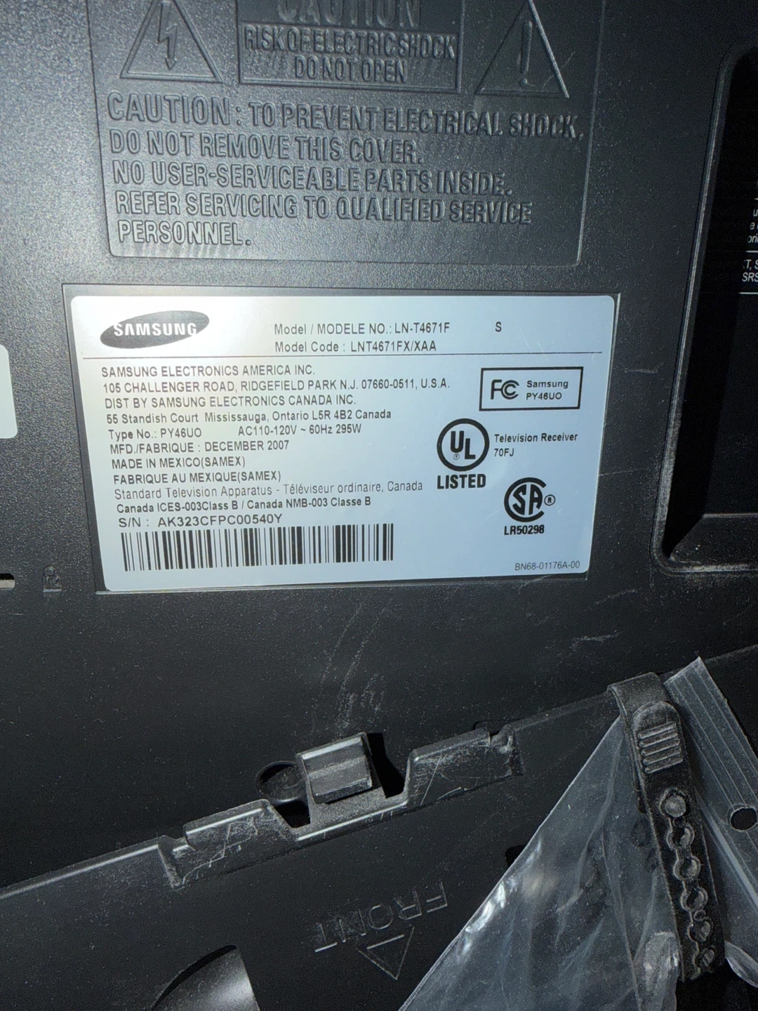 Samsung 46" HD Television - photo 5