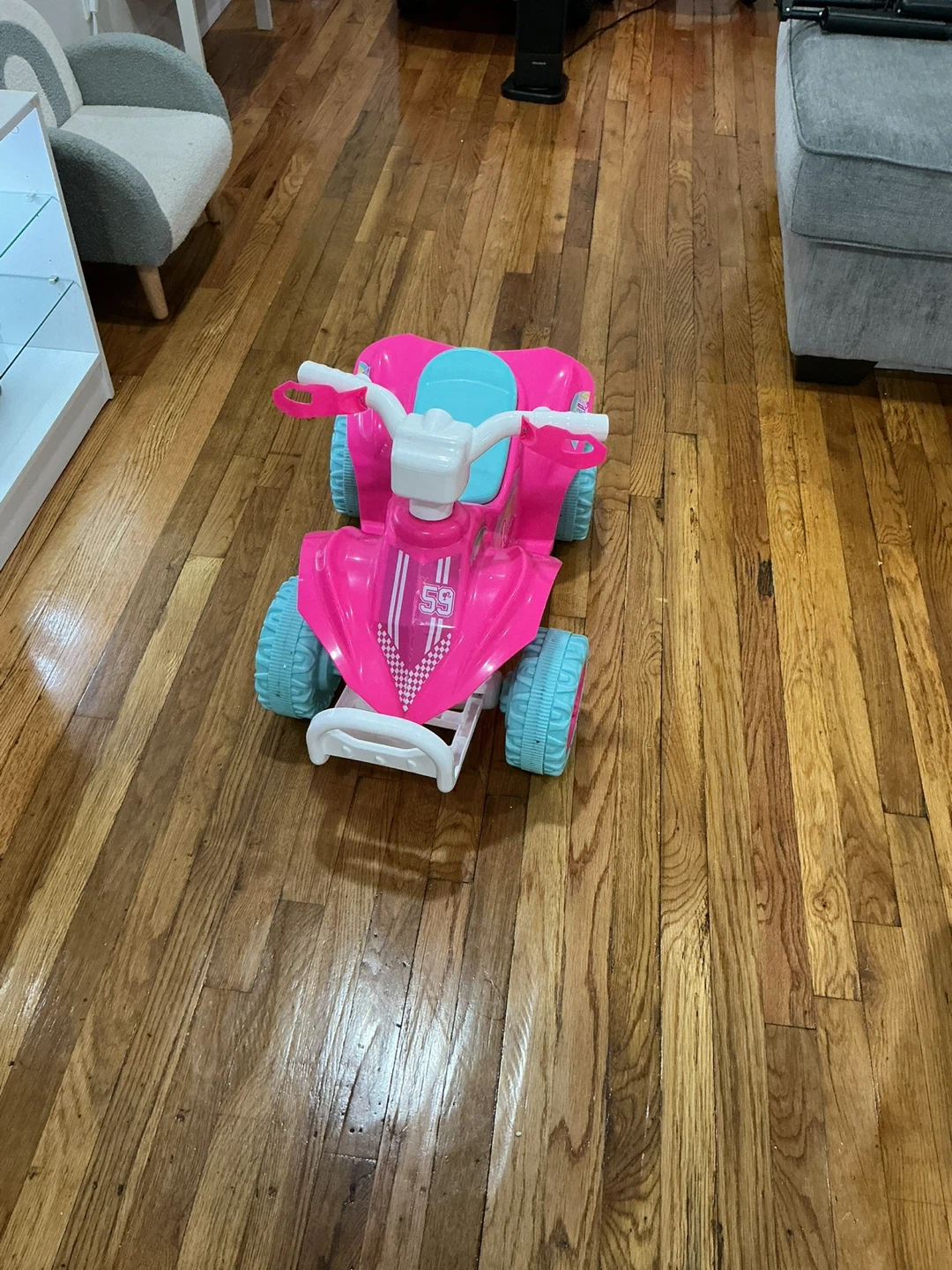 Barbie Pink Electric Ride-On ATV Quad Toy