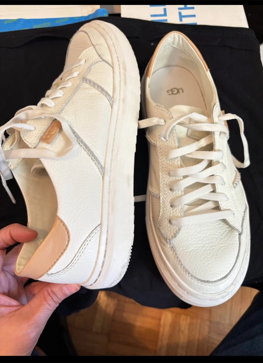 UGG Women's Alameda Lace Sneakers White Size 8 - photo 3