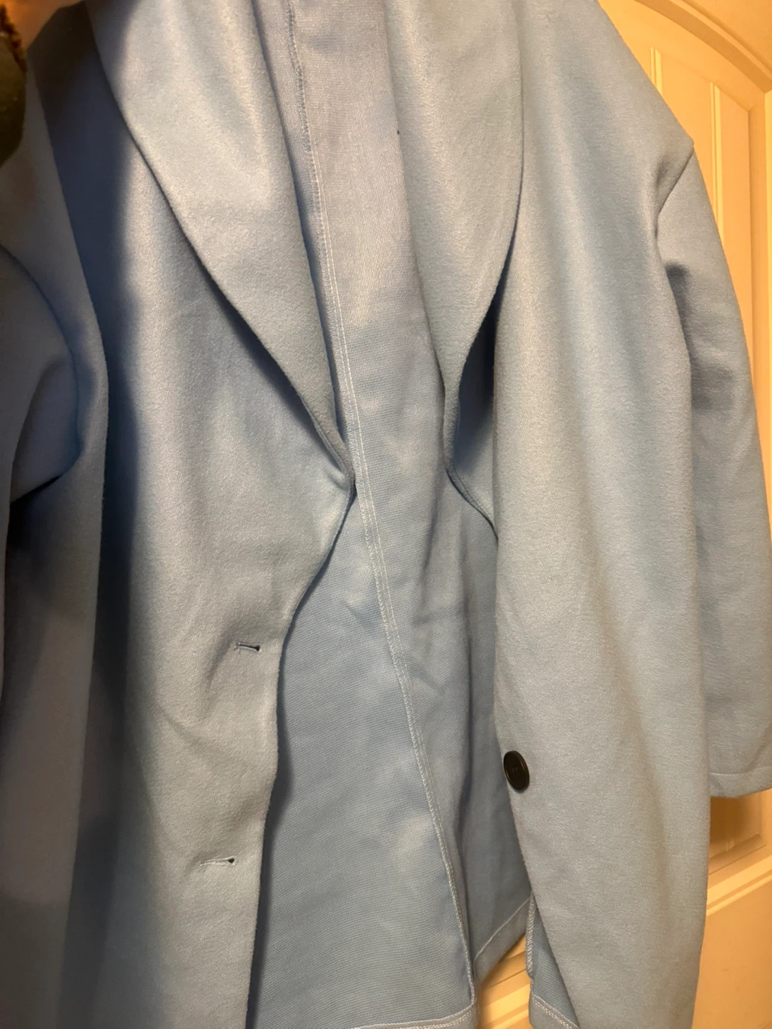 Light Blue Open-Front Blazer
