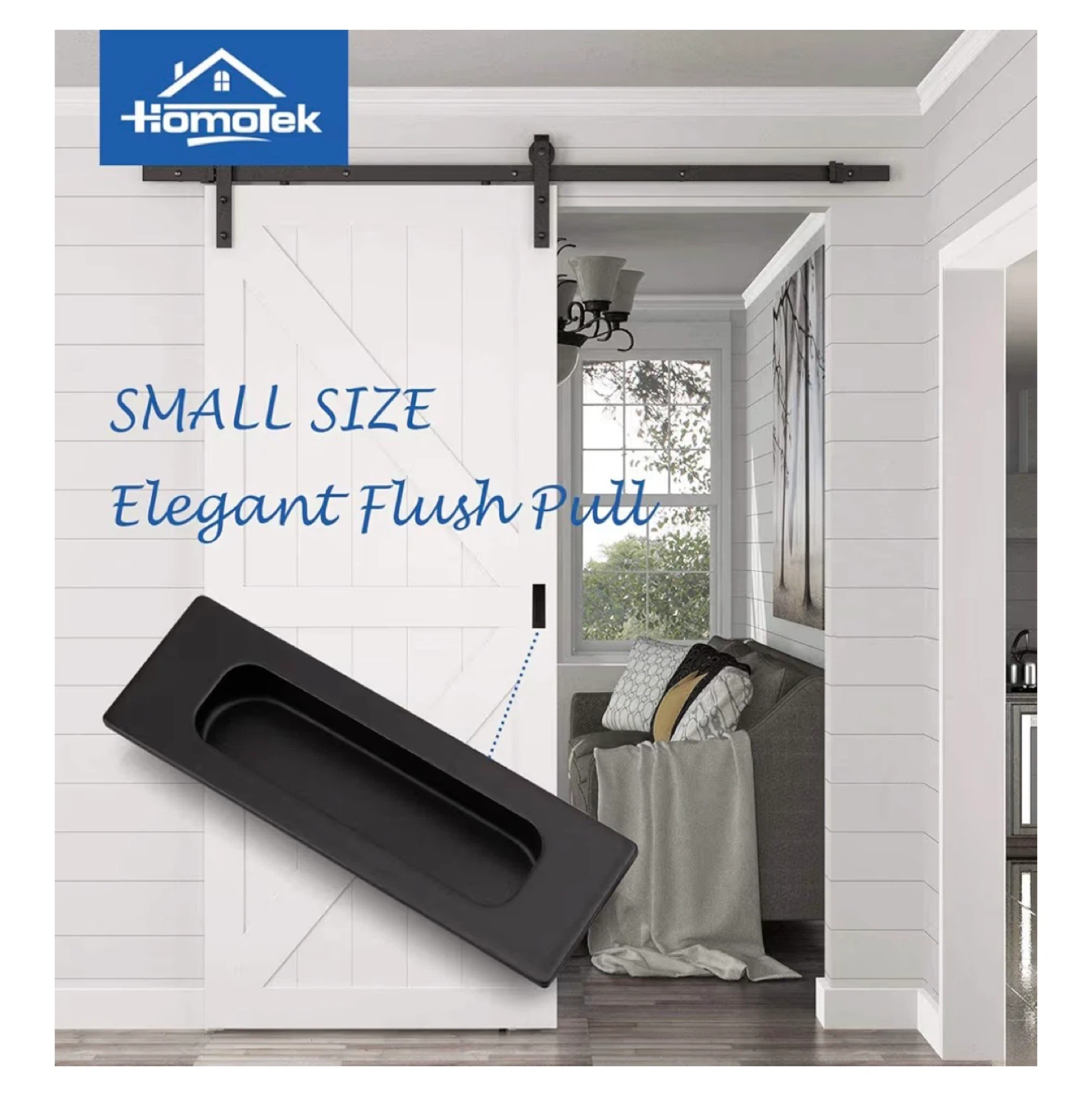 Black Flush Drawer Pulls (2 Pack) - photo 2