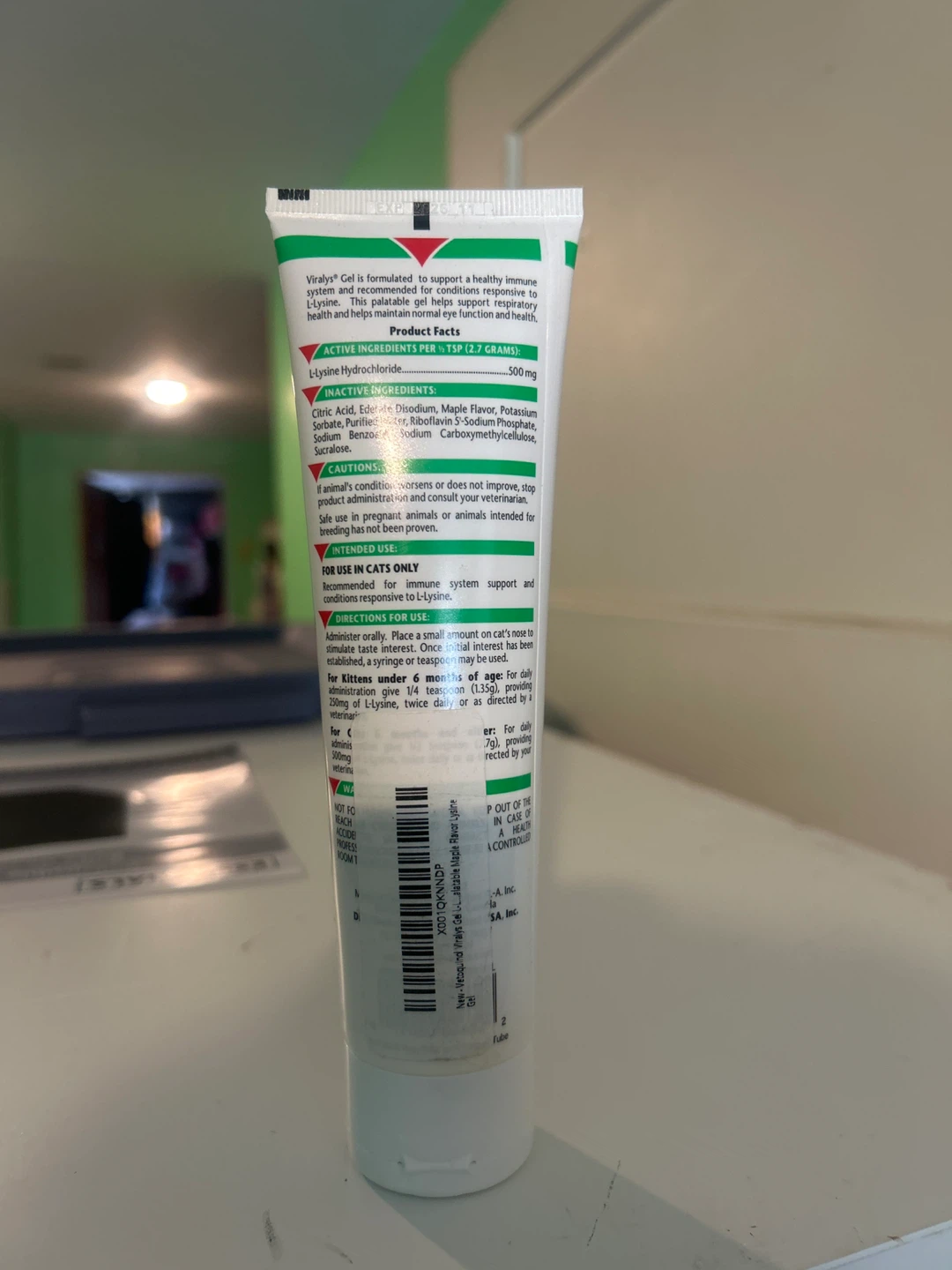 Viralys L-Lysine Supplement Oral Gel for Cats - Maple Flavor - photo 2