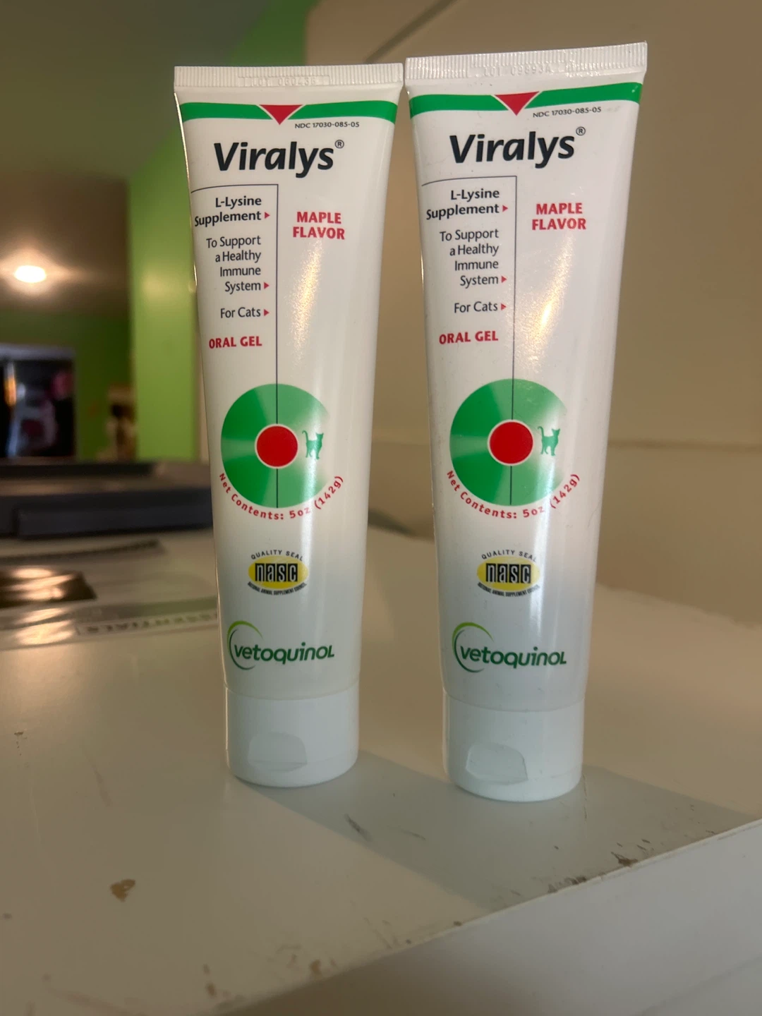 Viralys L-Lysine Supplement Oral Gel for Cats - Maple Flavor