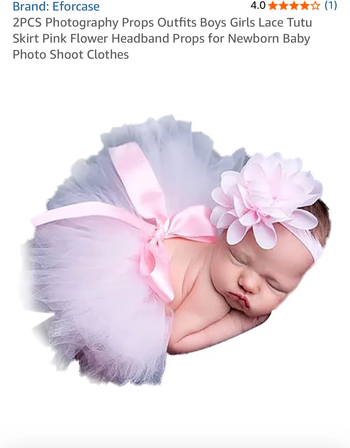 Pink Tutu Skirt with Flower Headband - photo 2