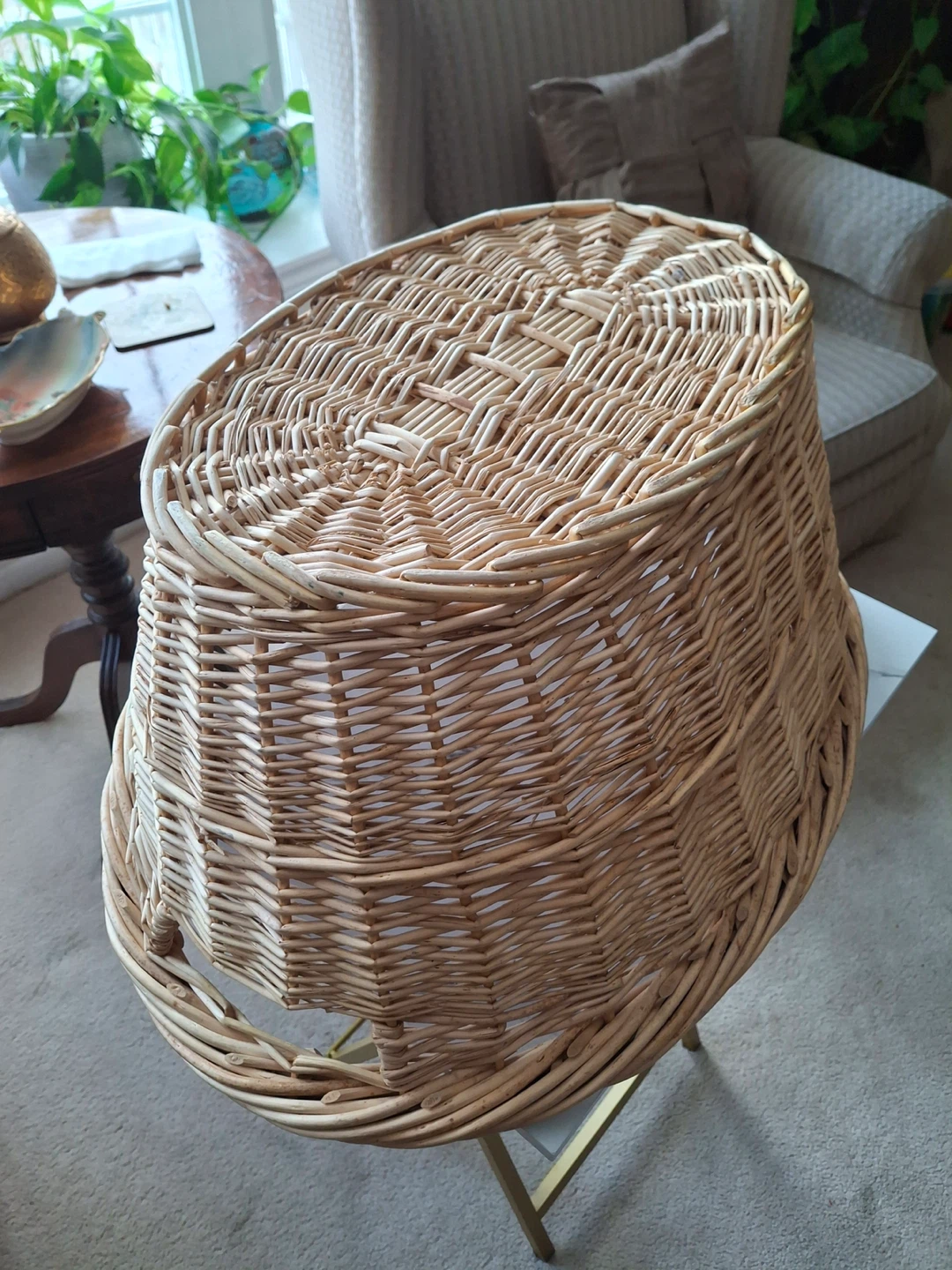 Large wicker basket - photo 4