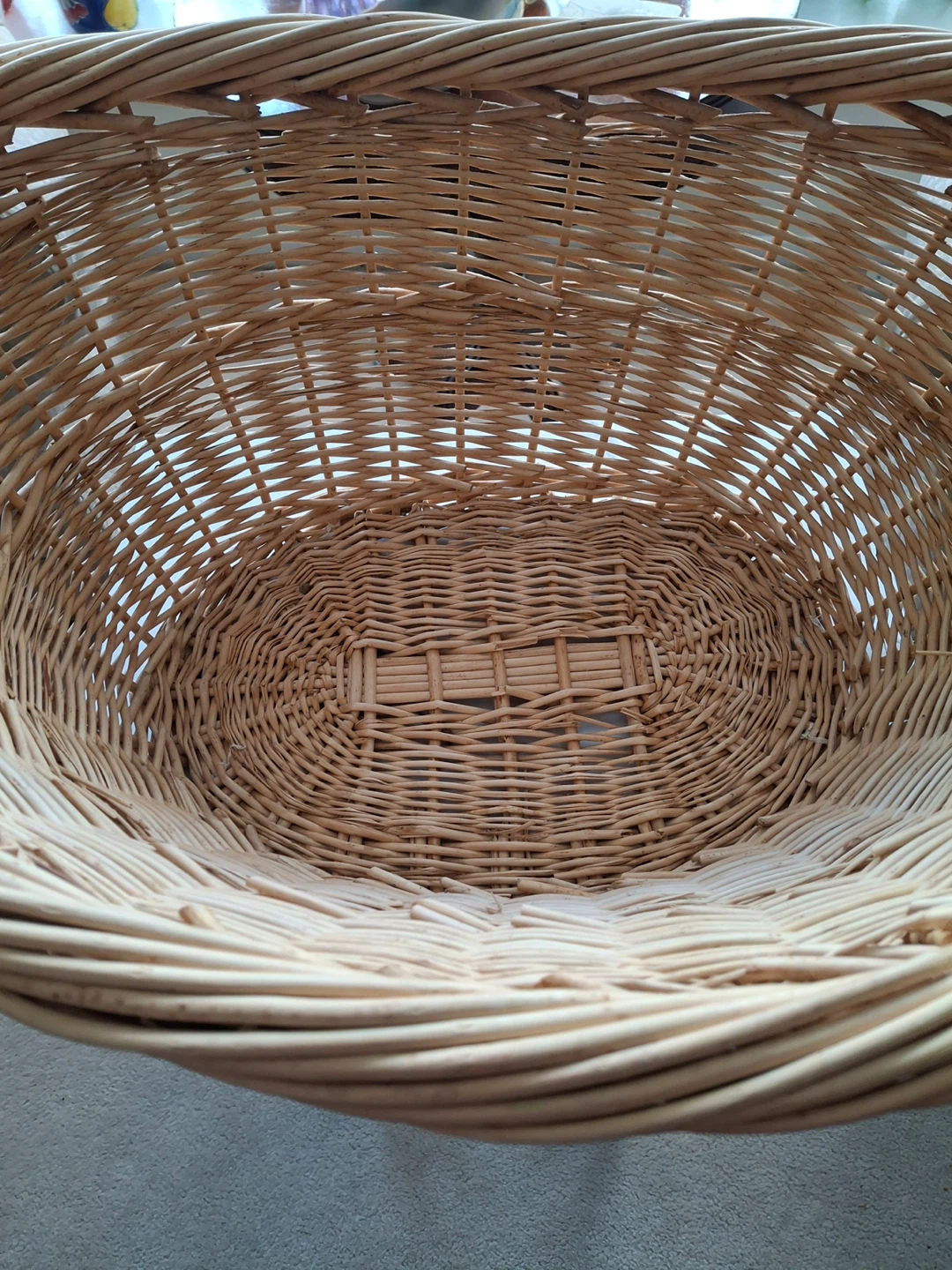 Large wicker basket - photo 3