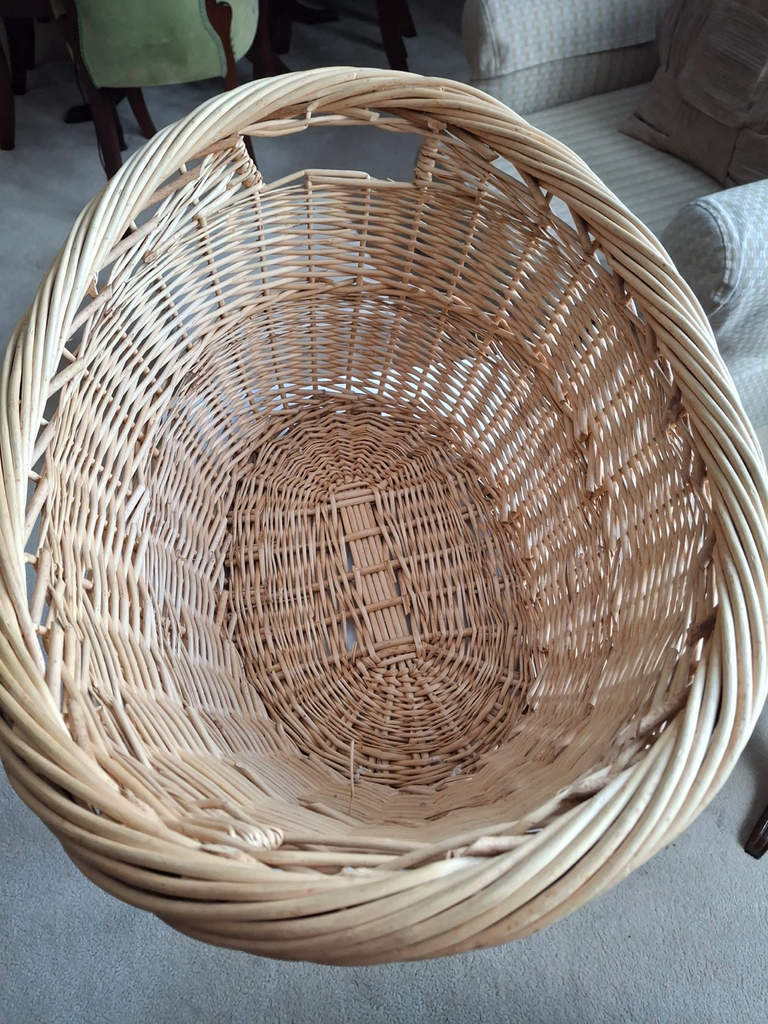 Large wicker basket - photo 5